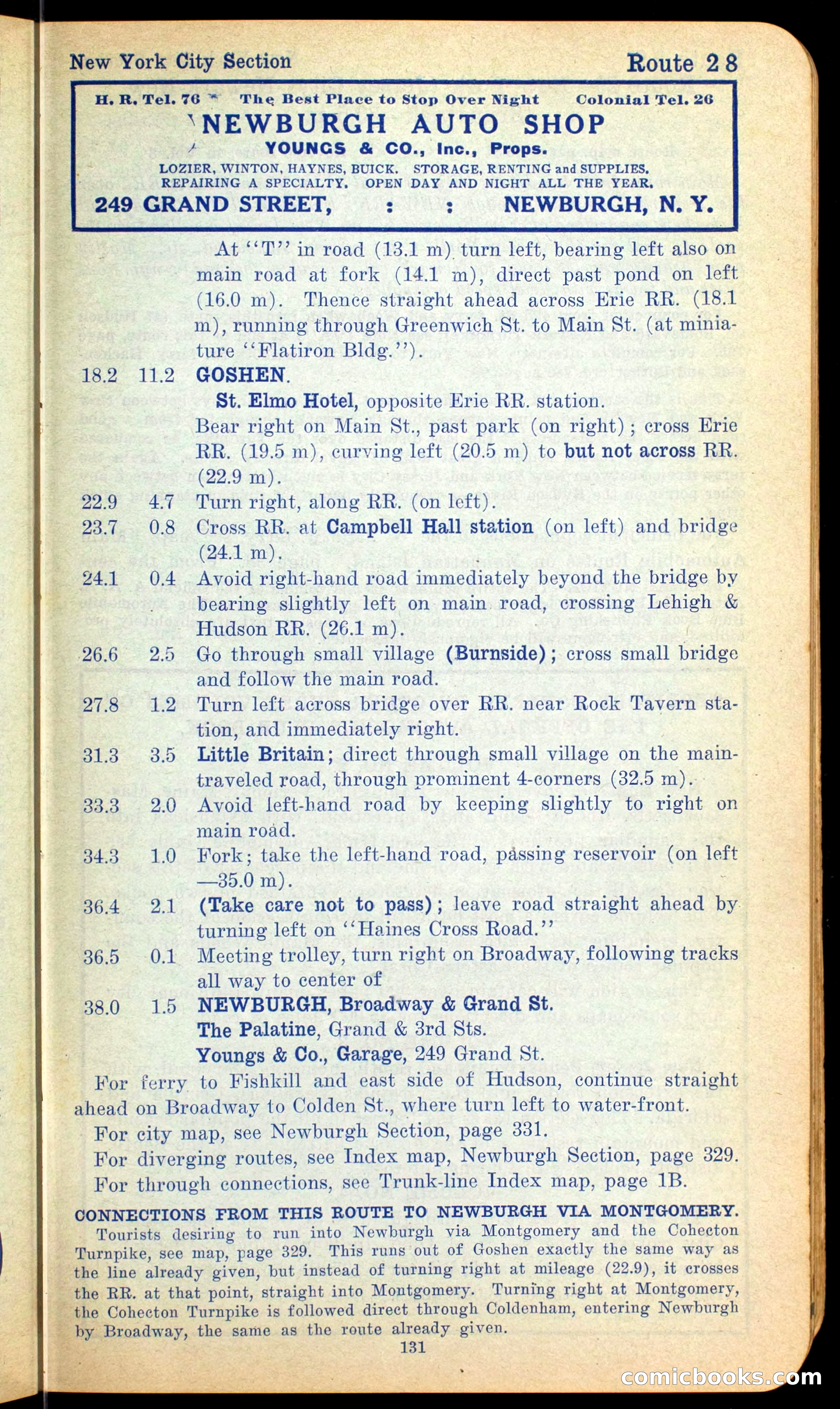 The Automobile Official Blue Book, 1910 — page 145 of 400