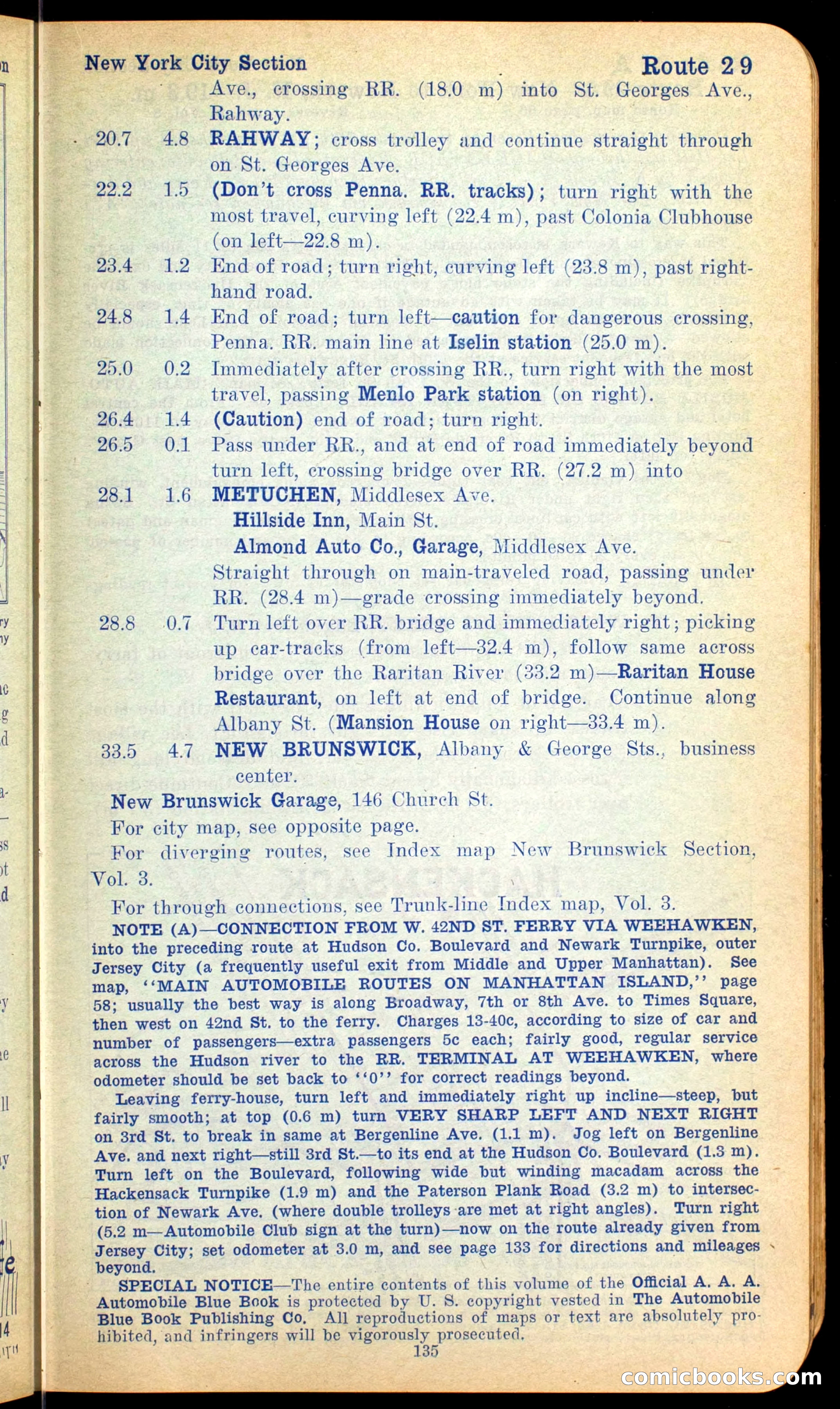 The Automobile Official Blue Book, 1910 — page 149 of 400