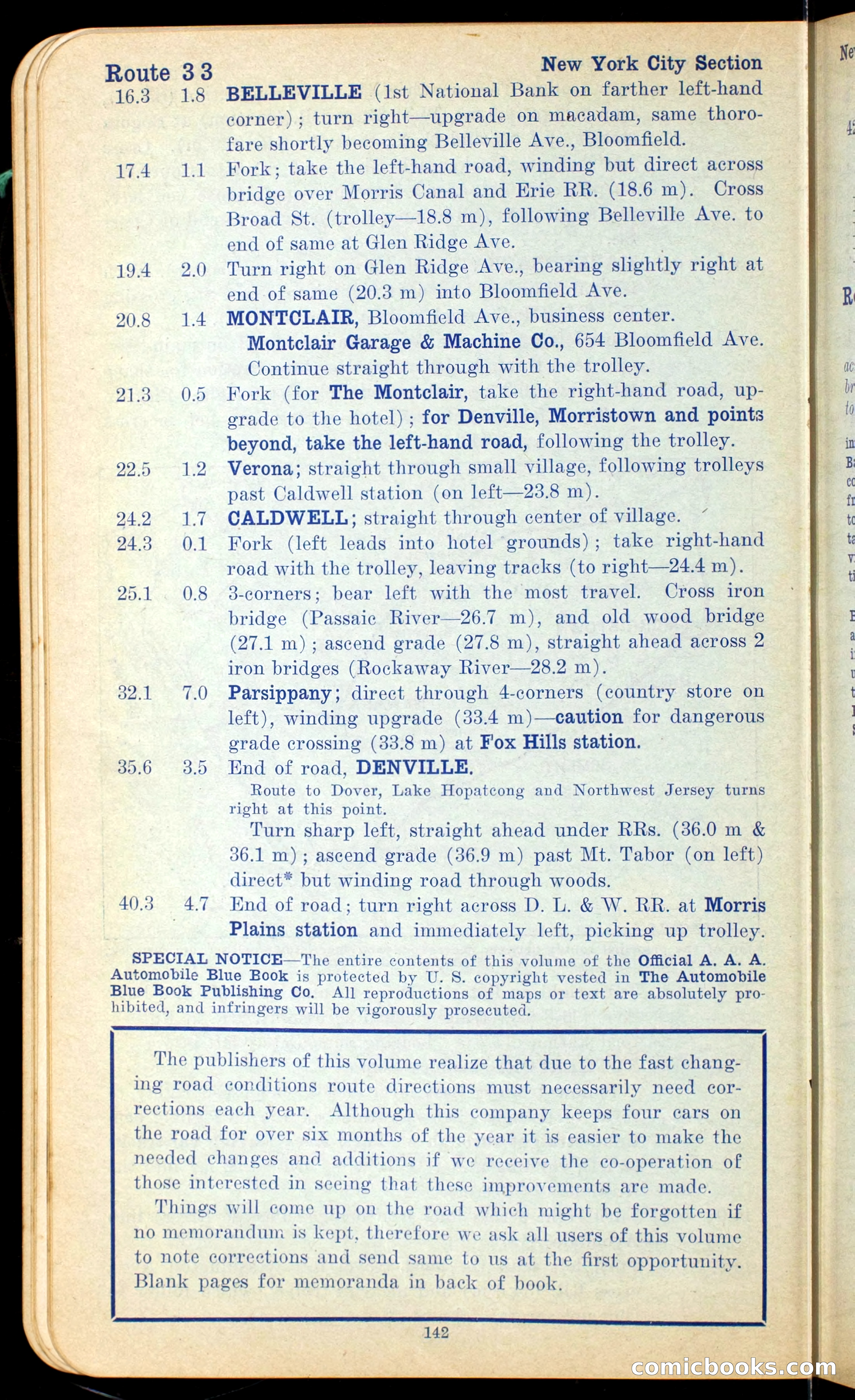 The Automobile Official Blue Book, 1910 — page 156 of 400