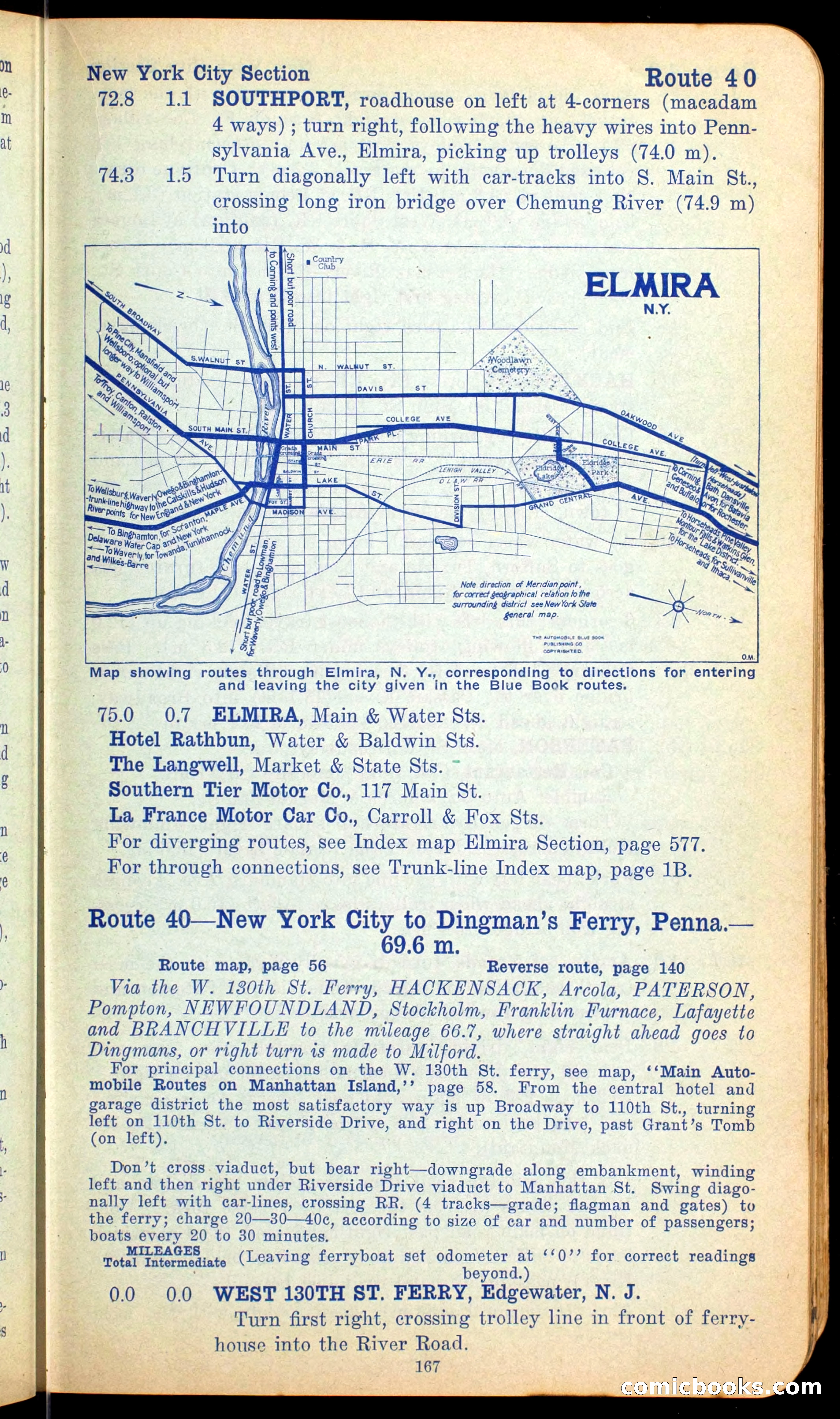 The Automobile Official Blue Book, 1910 — page 183 of 400