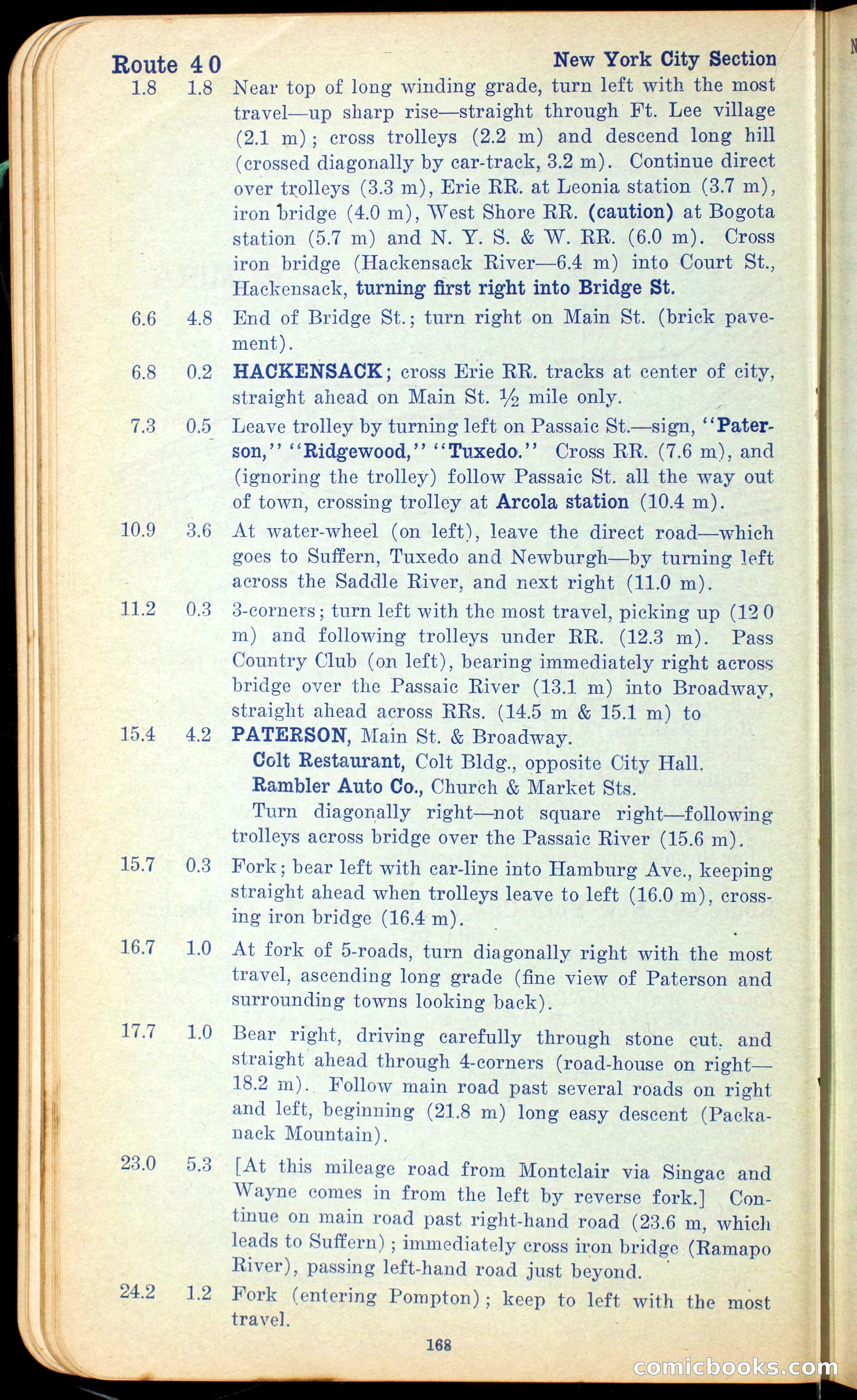 The Automobile Official Blue Book, 1910 — page 184 of 400