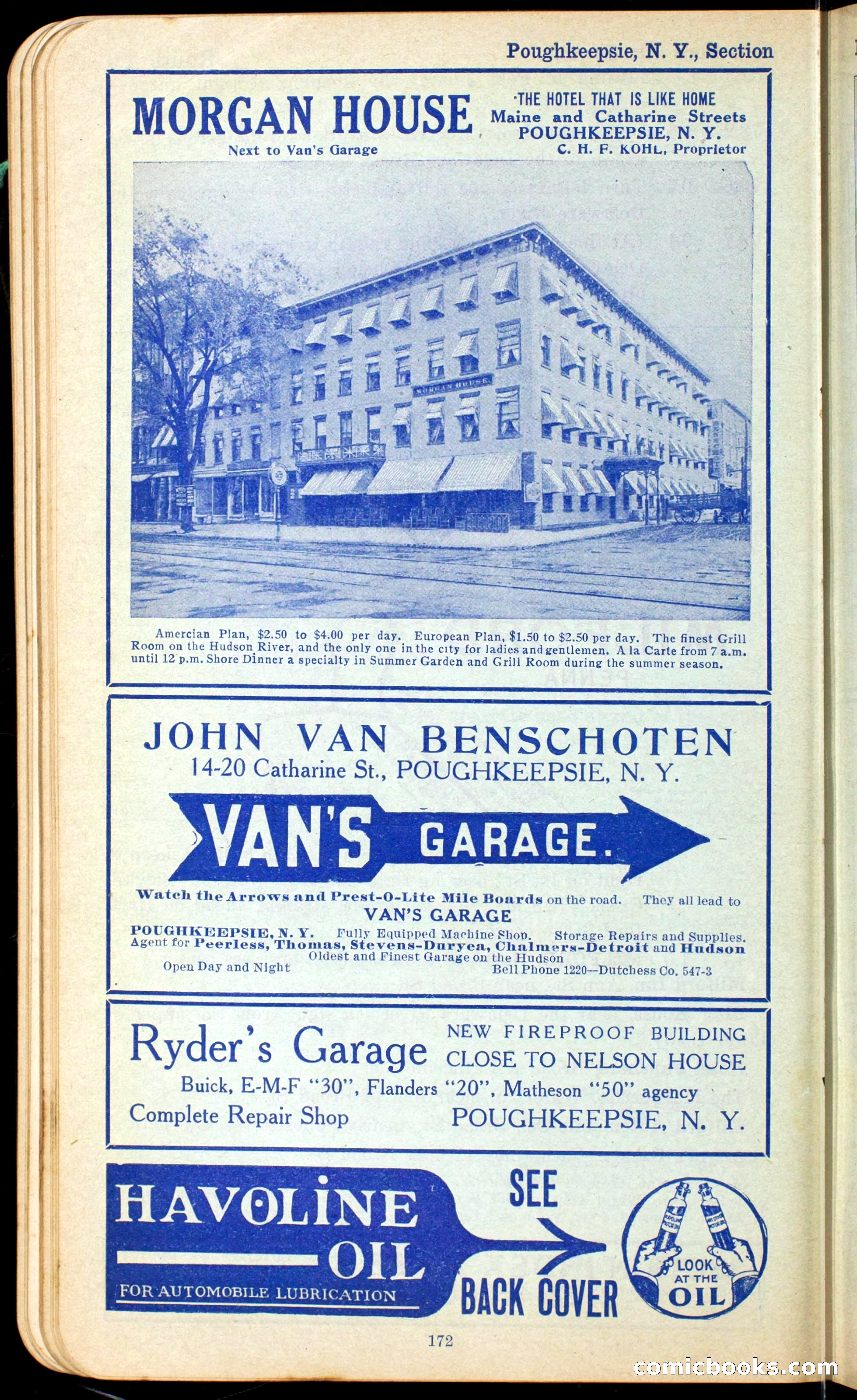 The Automobile Official Blue Book, 1910 — page 188 of 400