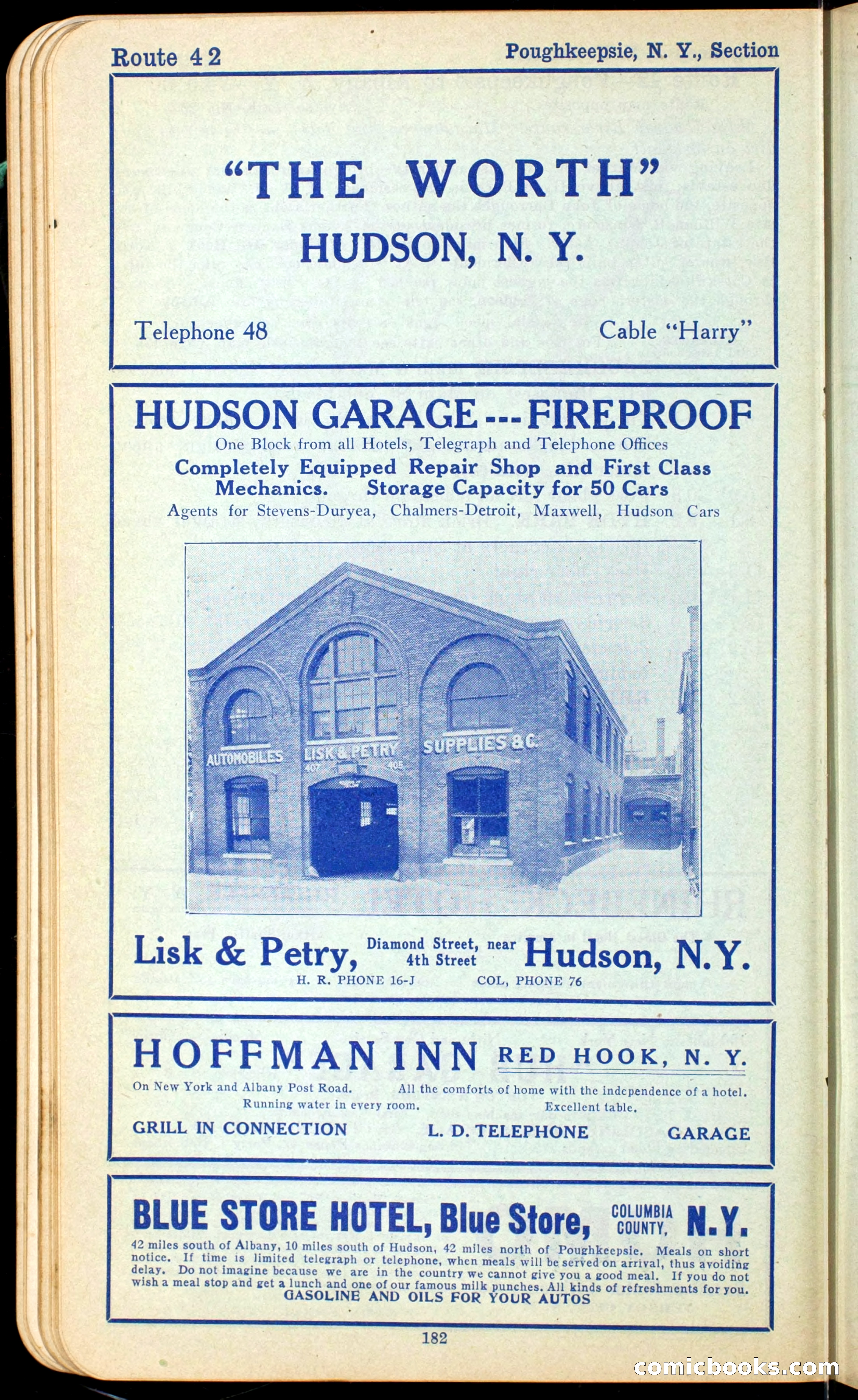 The Automobile Official Blue Book, 1910 — page 198 of 400