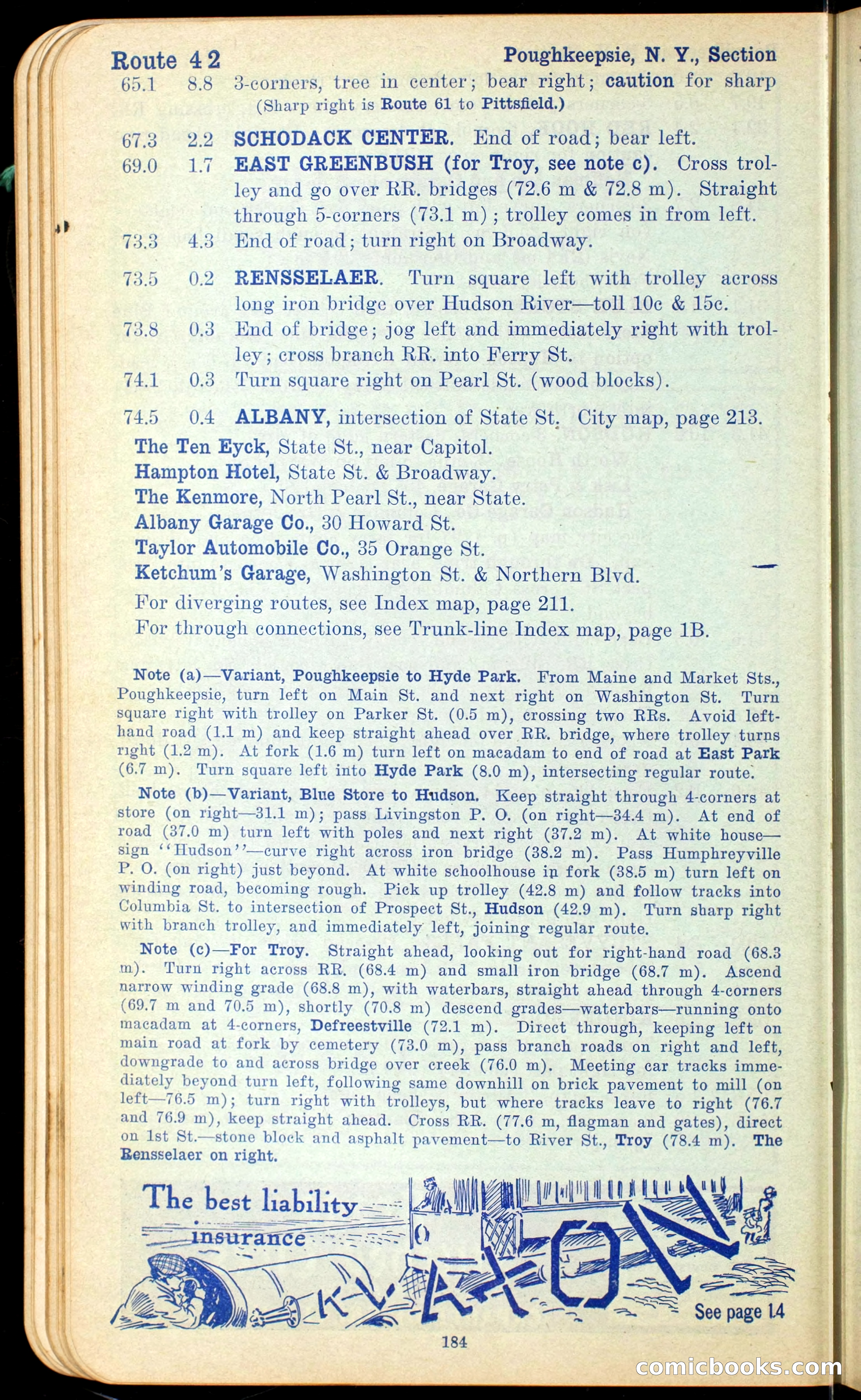 The Automobile Official Blue Book, 1910 — page 200 of 400