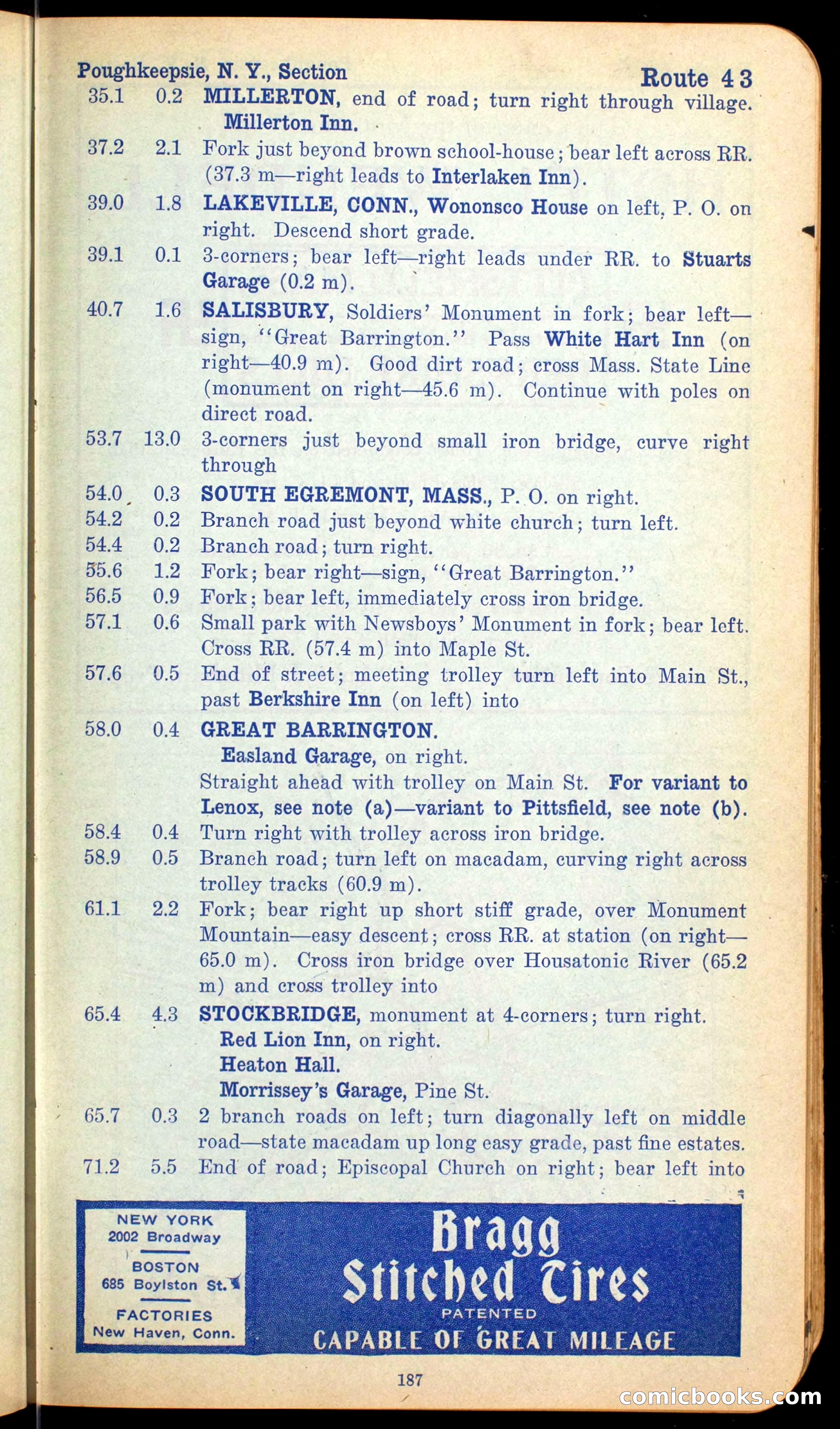 The Automobile Official Blue Book, 1910 — page 203 of 400
