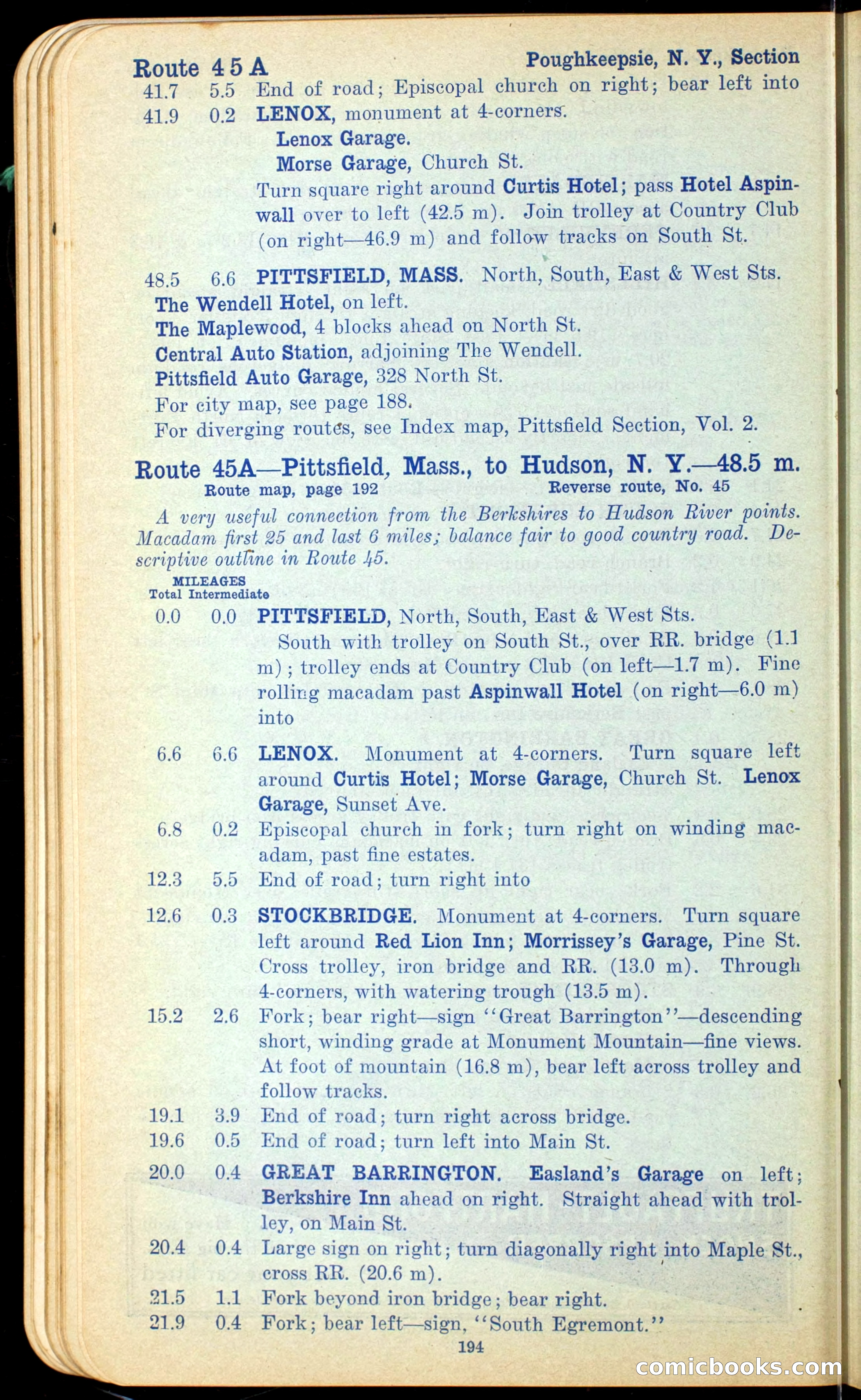 The Automobile Official Blue Book, 1910 — page 210 of 400