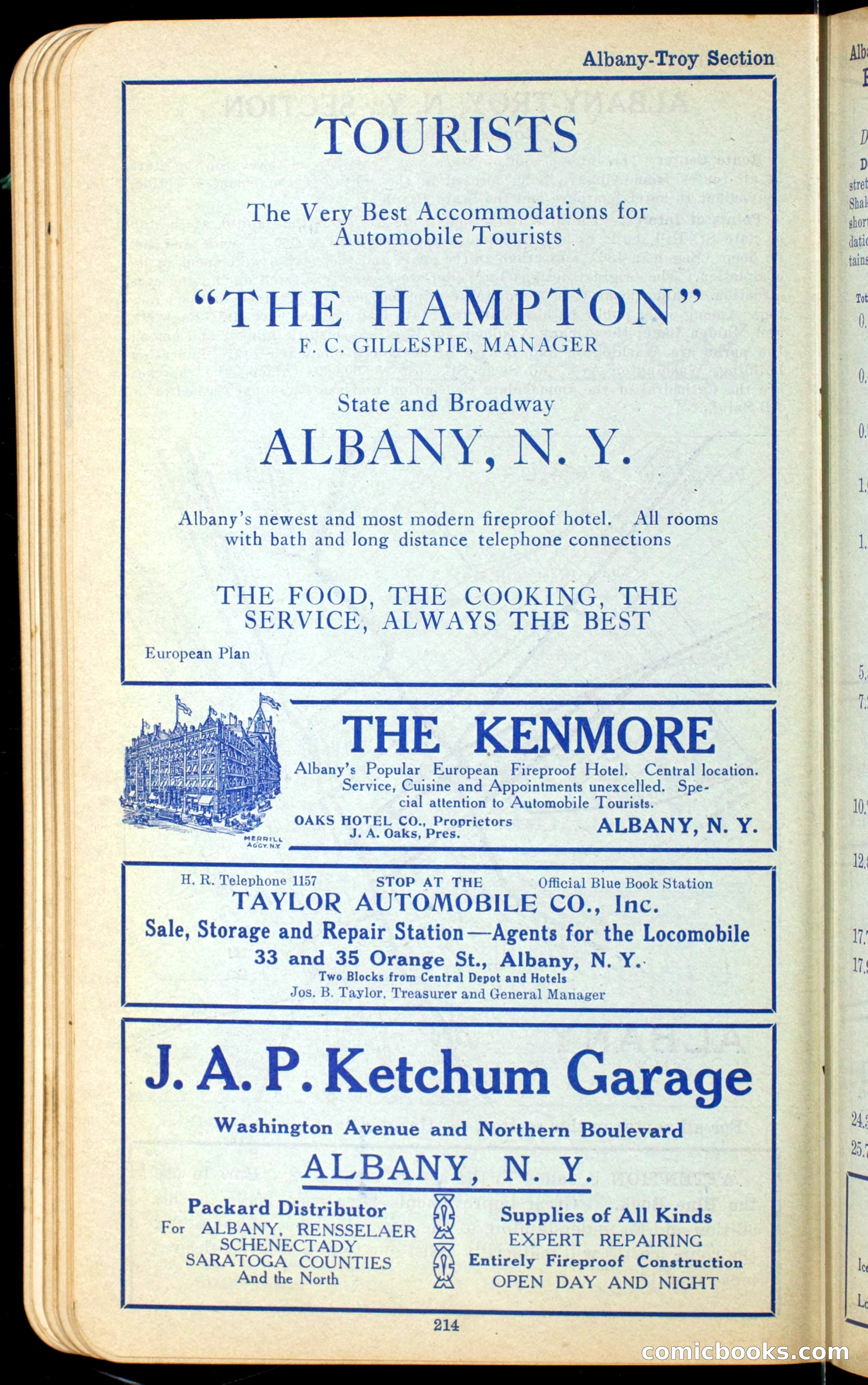 The Automobile Official Blue Book, 1910 — page 230 of 400