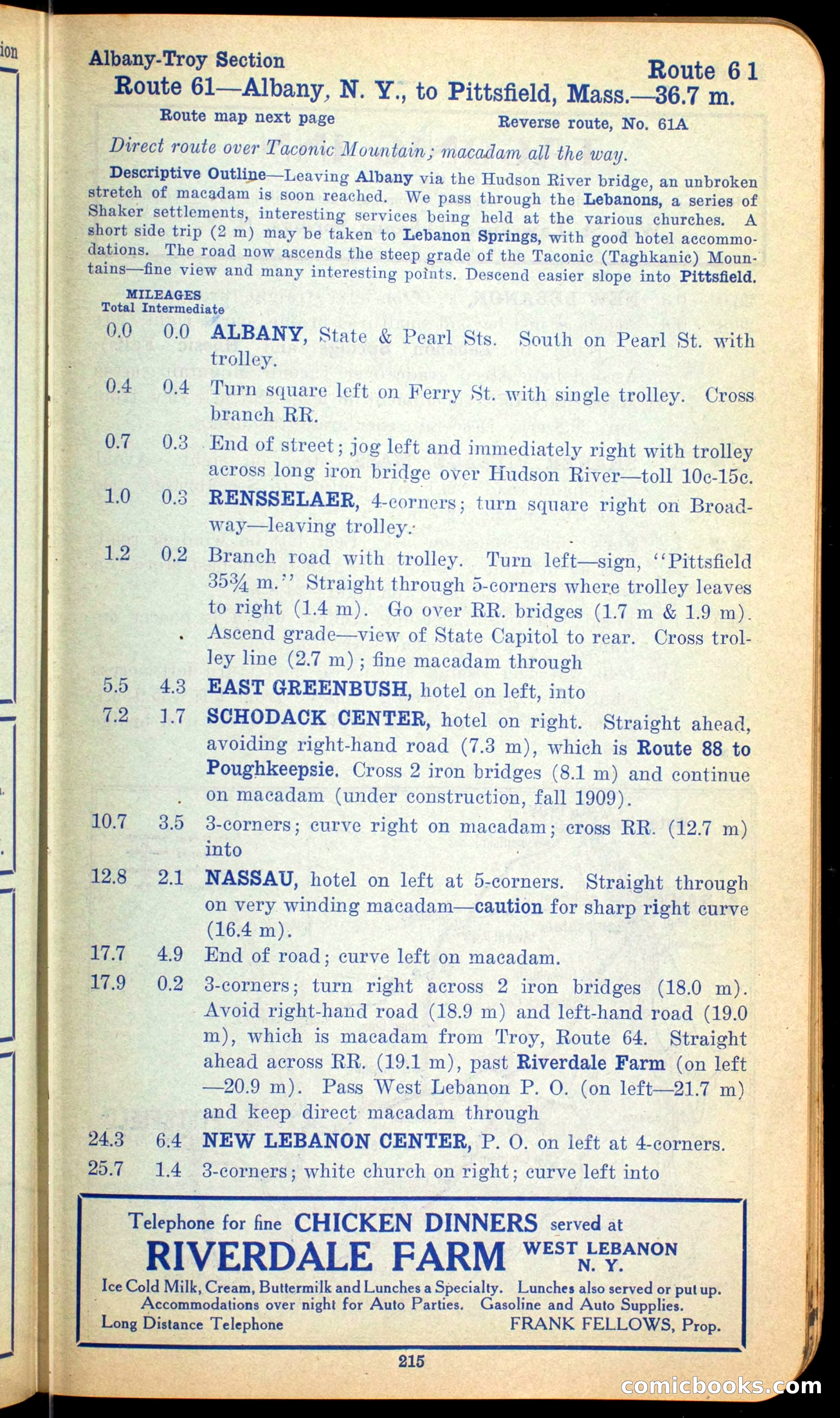 The Automobile Official Blue Book, 1910 — page 231 of 400