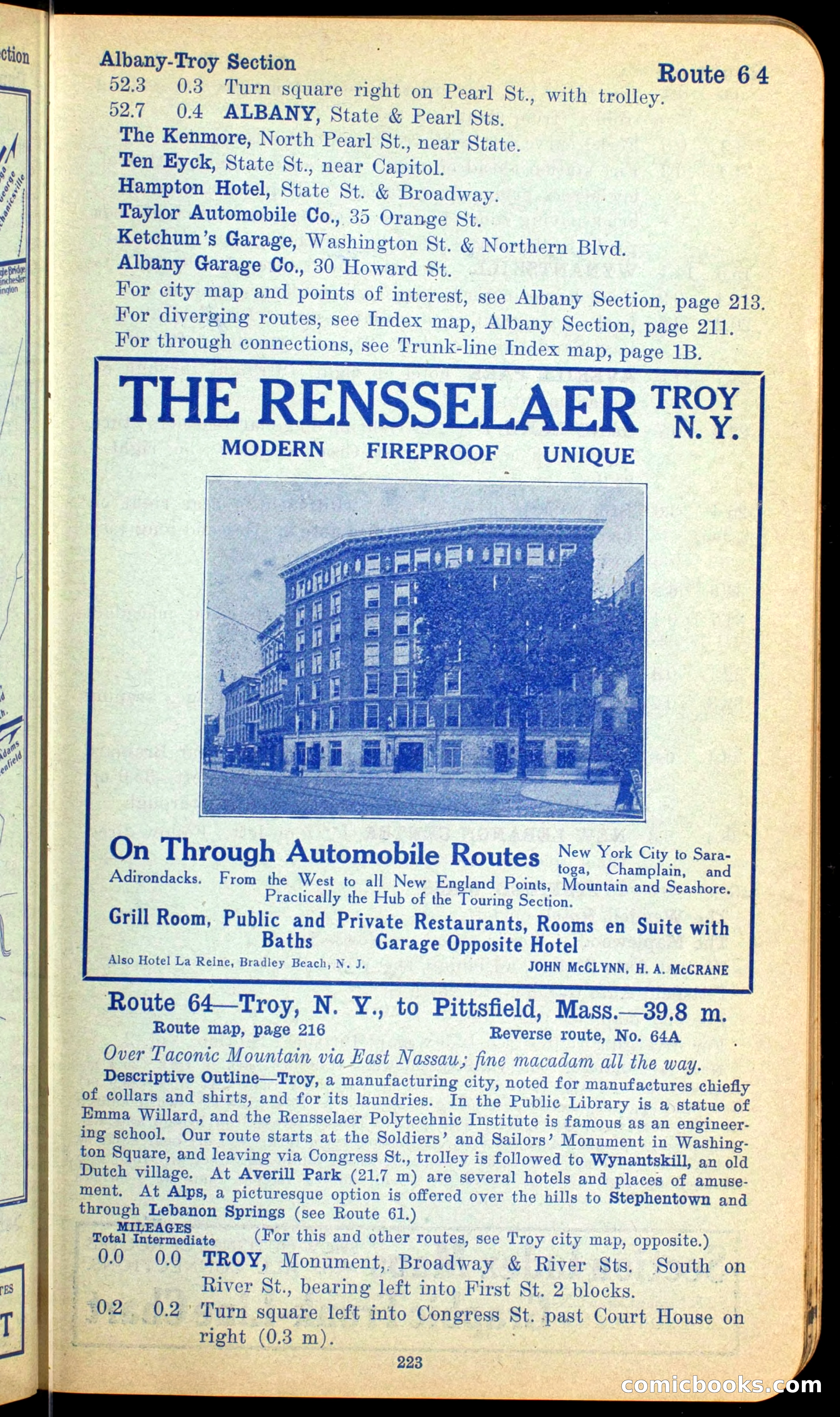 The Automobile Official Blue Book, 1910 — page 239 of 400