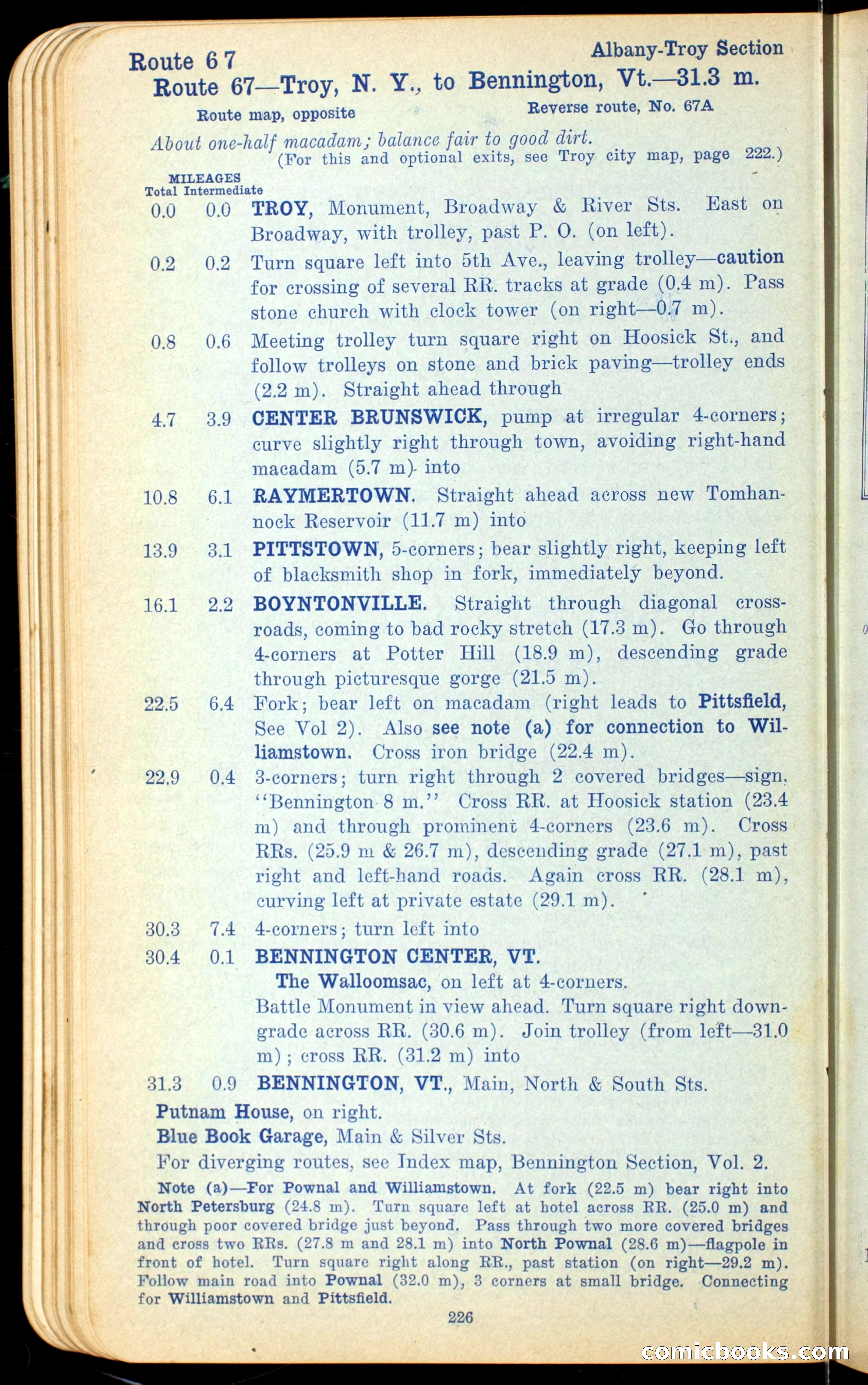 The Automobile Official Blue Book, 1910 — page 242 of 400
