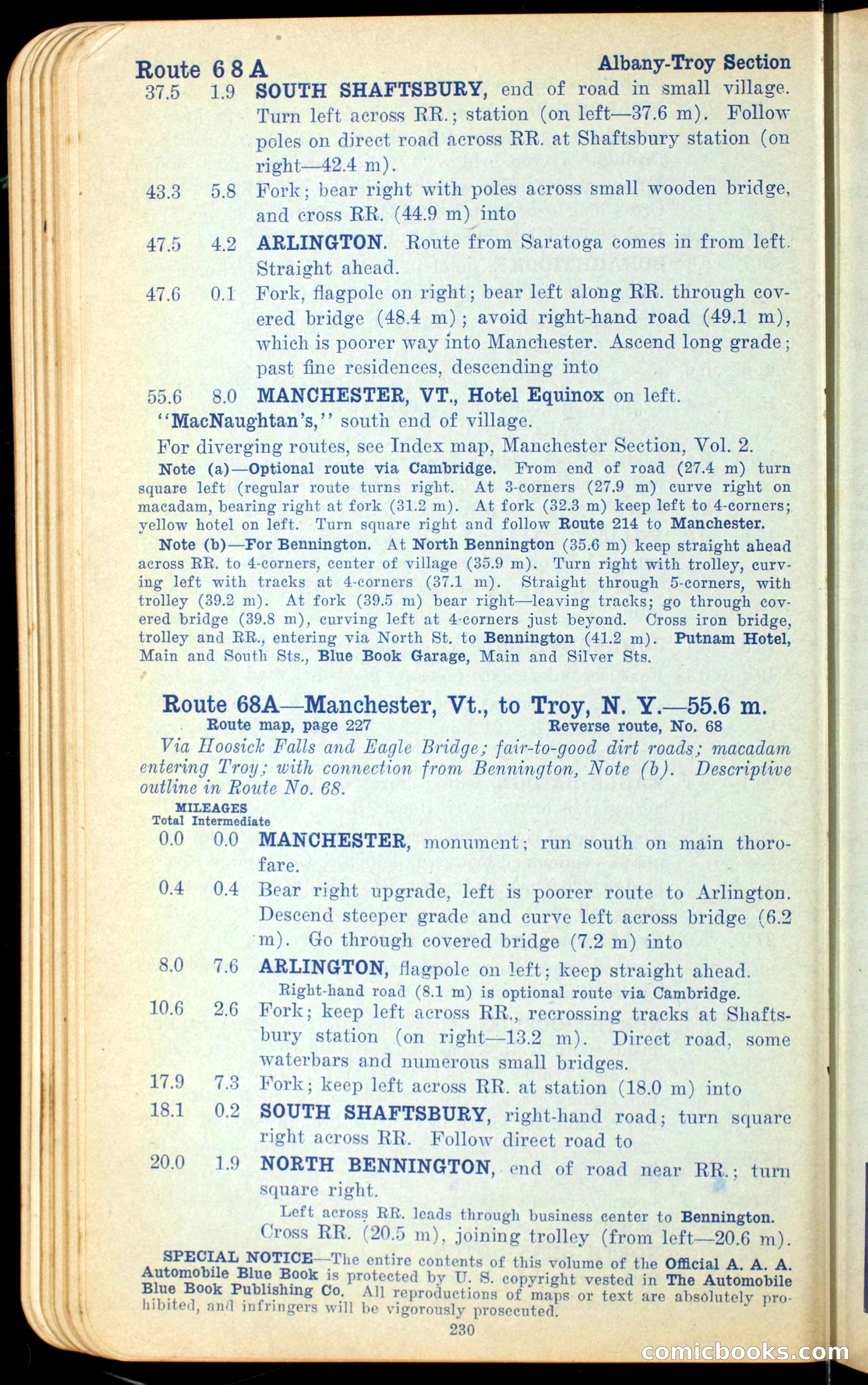The Automobile Official Blue Book, 1910 — page 246 of 400