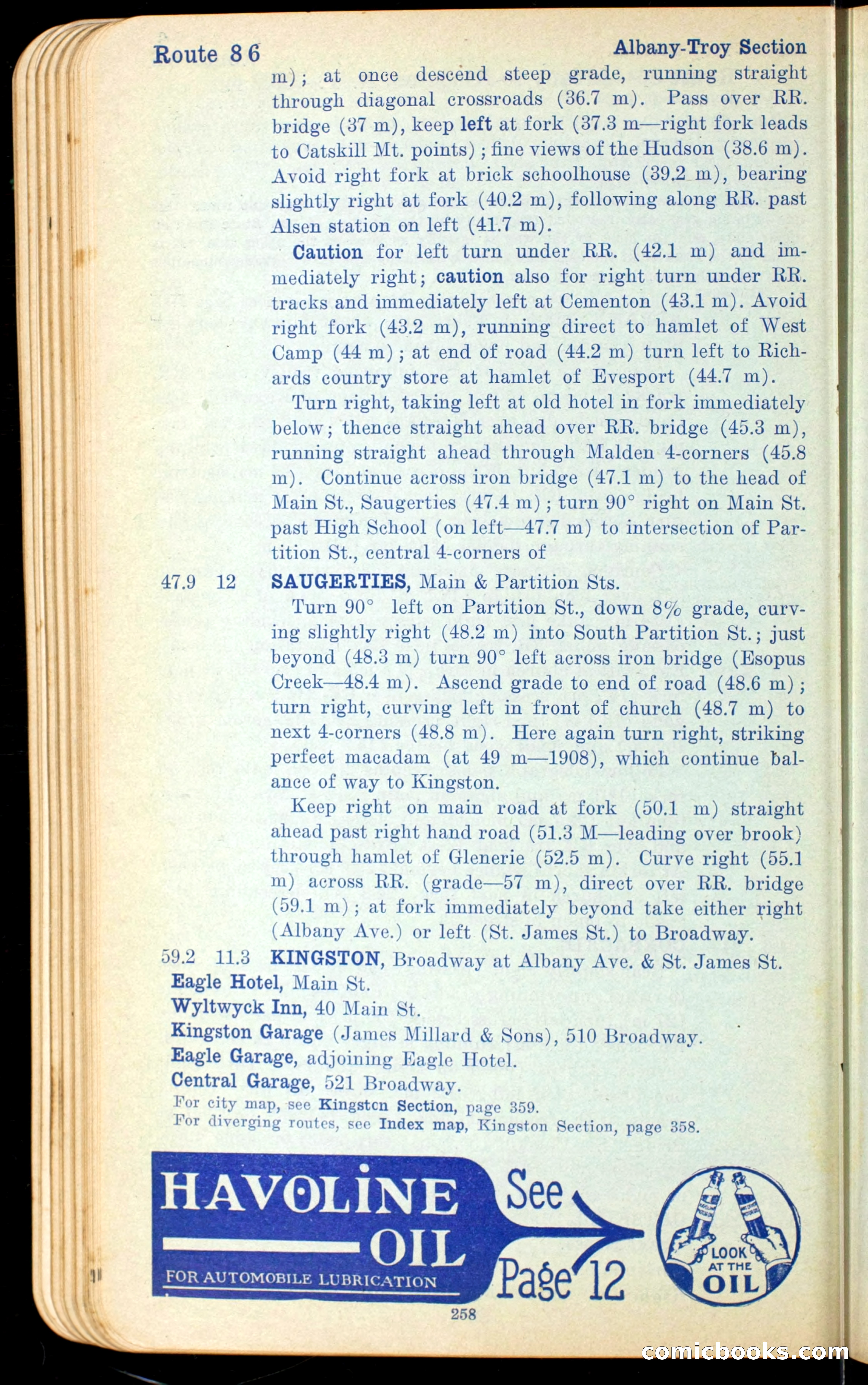 The Automobile Official Blue Book, 1910 — page 272 of 400