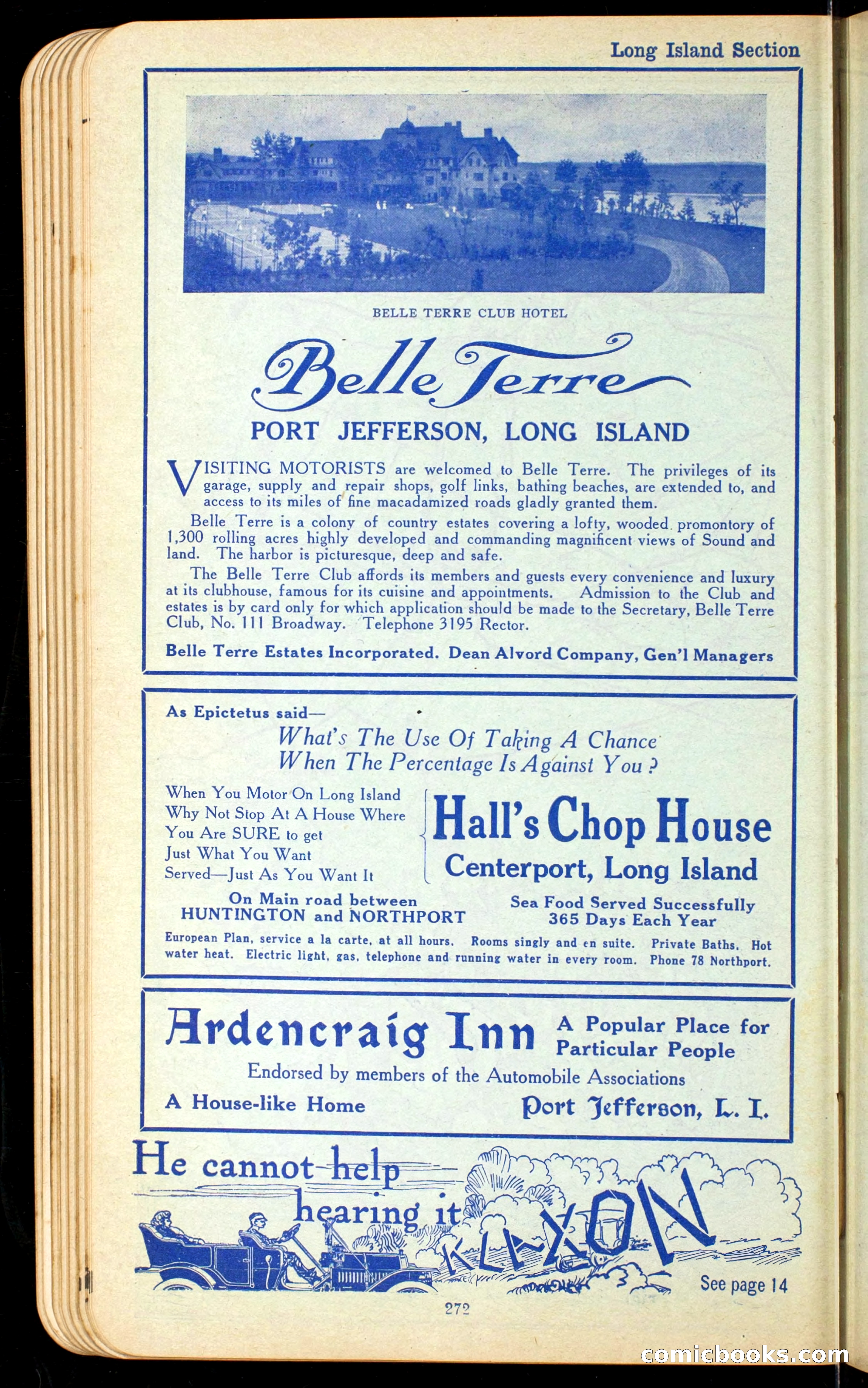 The Automobile Official Blue Book, 1910 — page 288 of 400