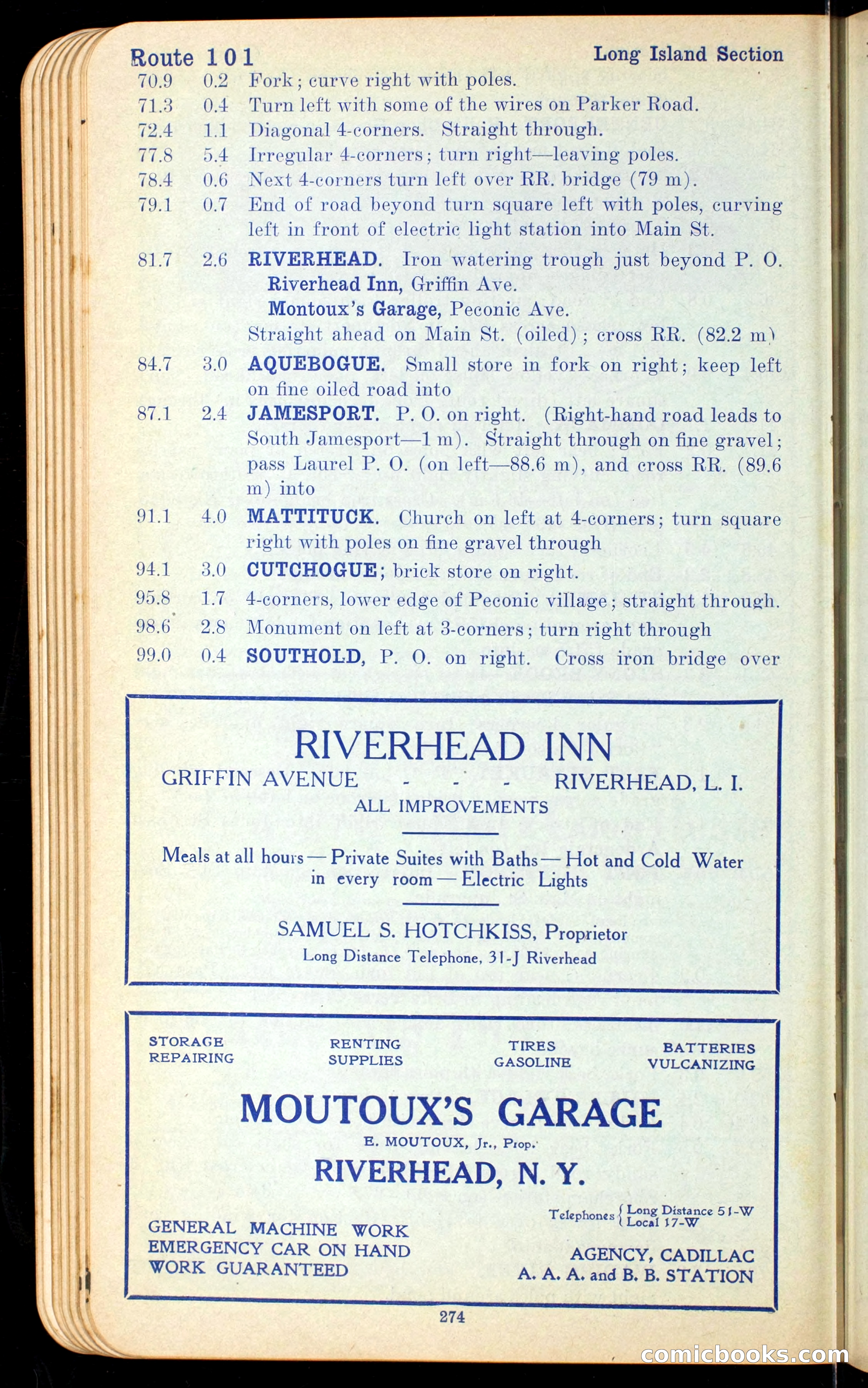 The Automobile Official Blue Book, 1910 — page 290 of 400
