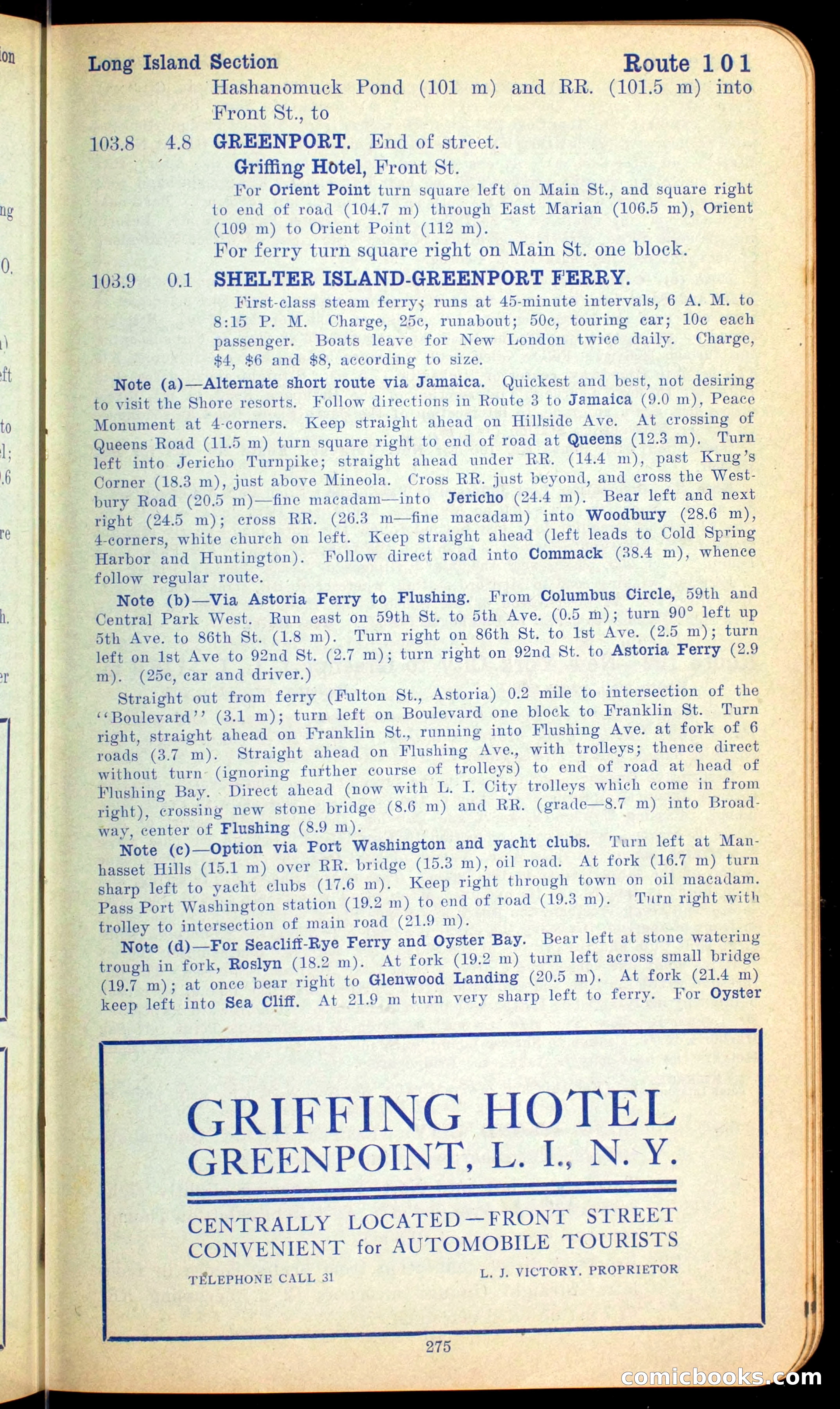 The Automobile Official Blue Book, 1910 — page 291 of 400
