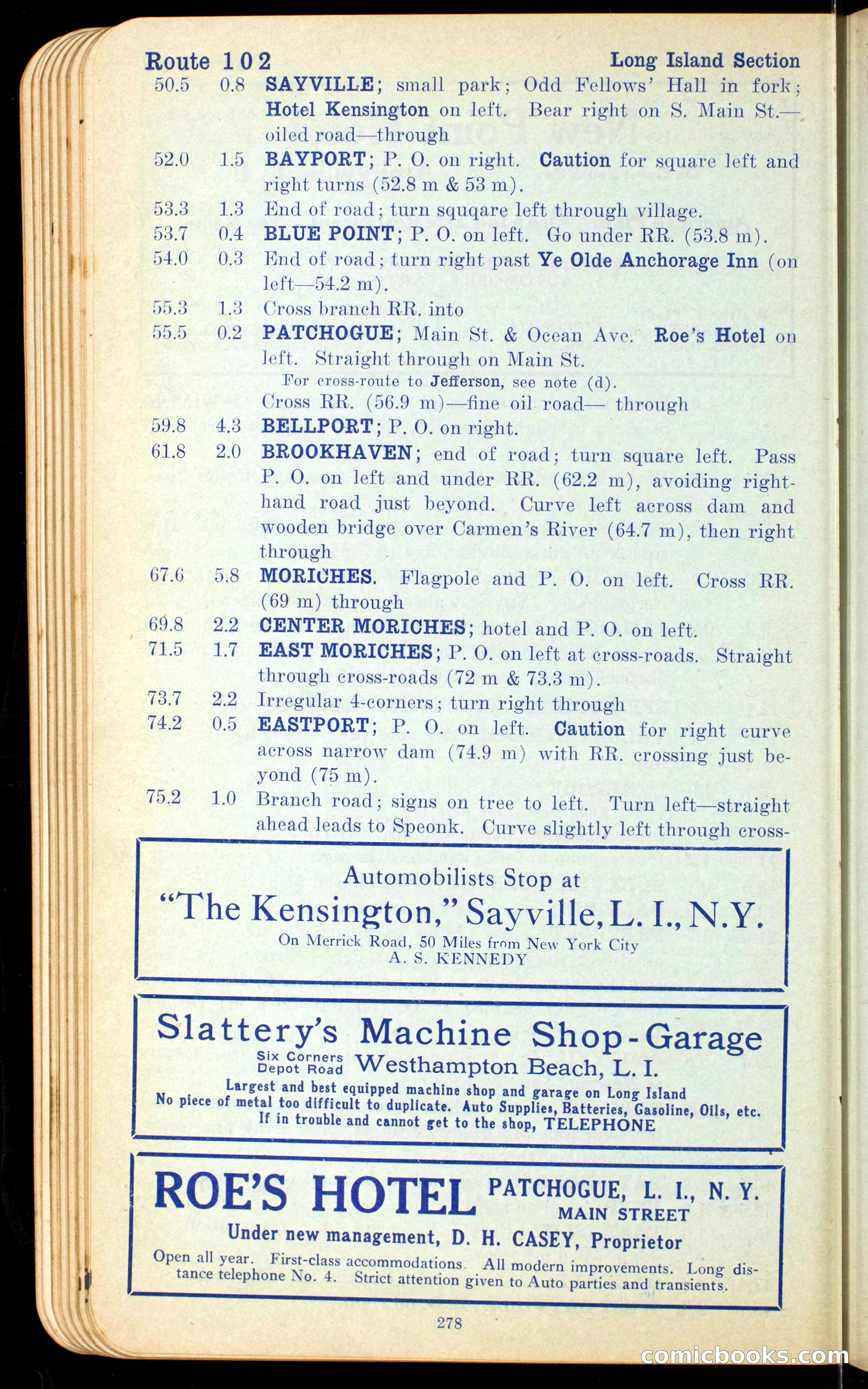 The Automobile Official Blue Book, 1910 — page 294 of 400