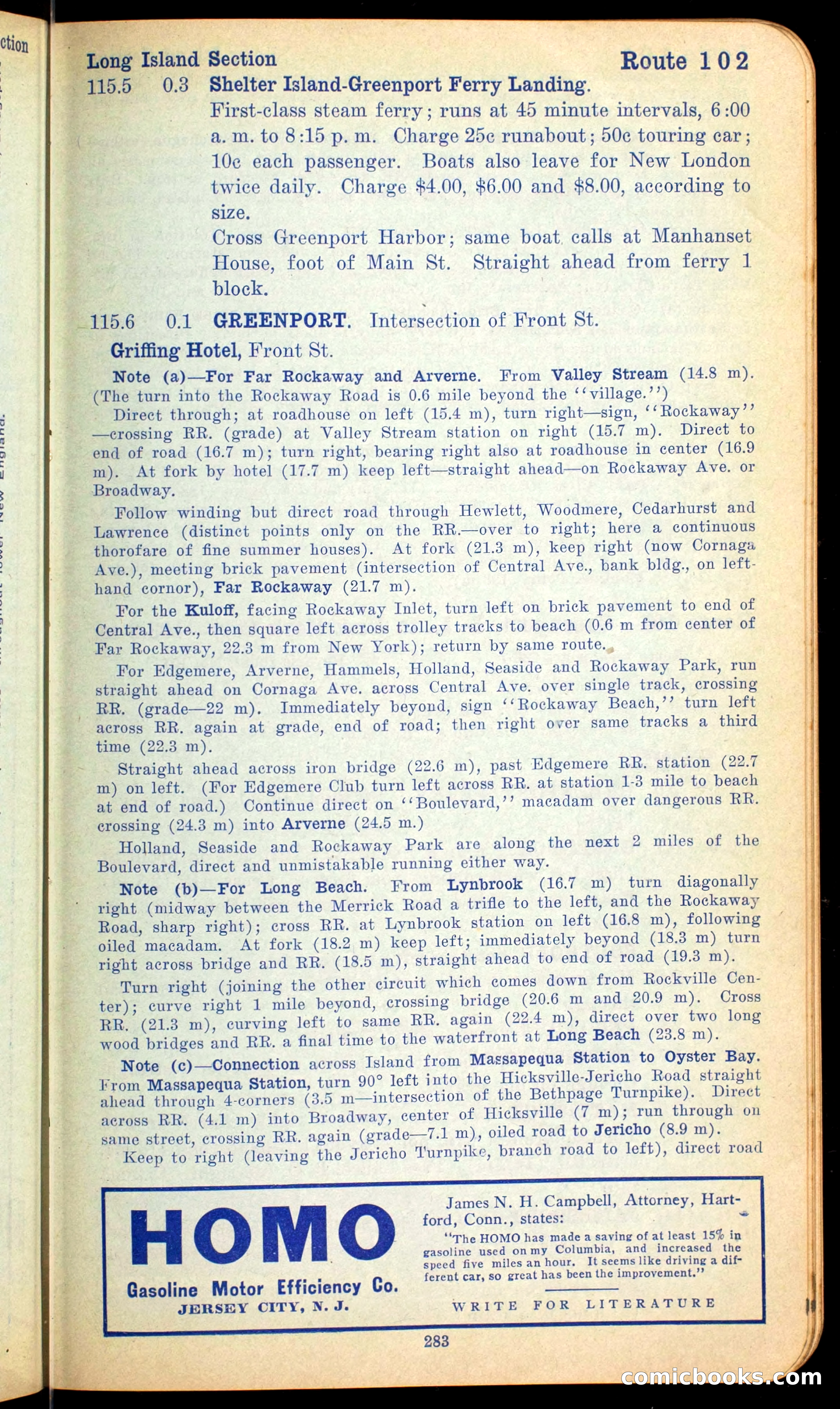The Automobile Official Blue Book, 1910 — page 299 of 400