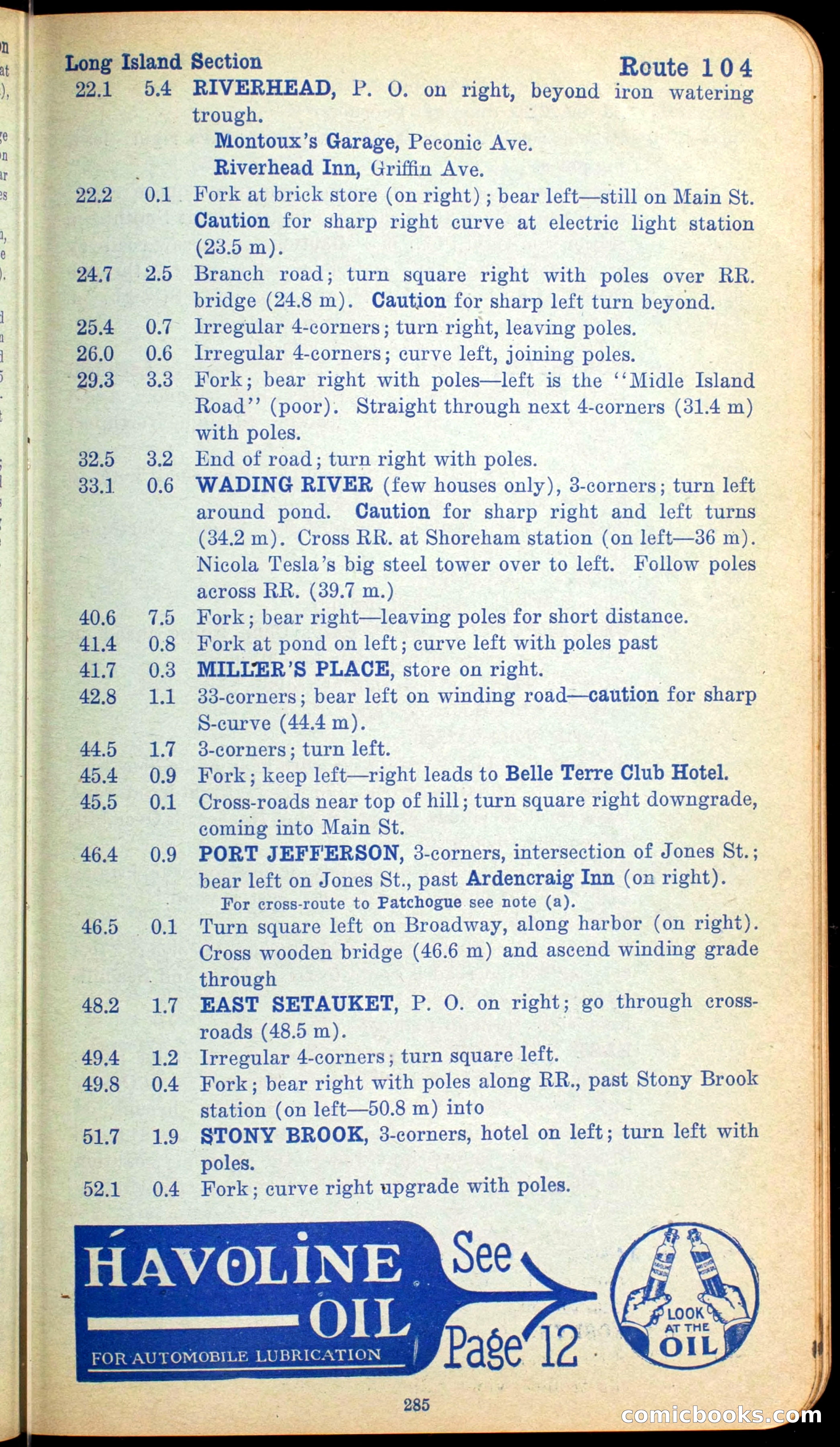 The Automobile Official Blue Book, 1910 — page 301 of 400