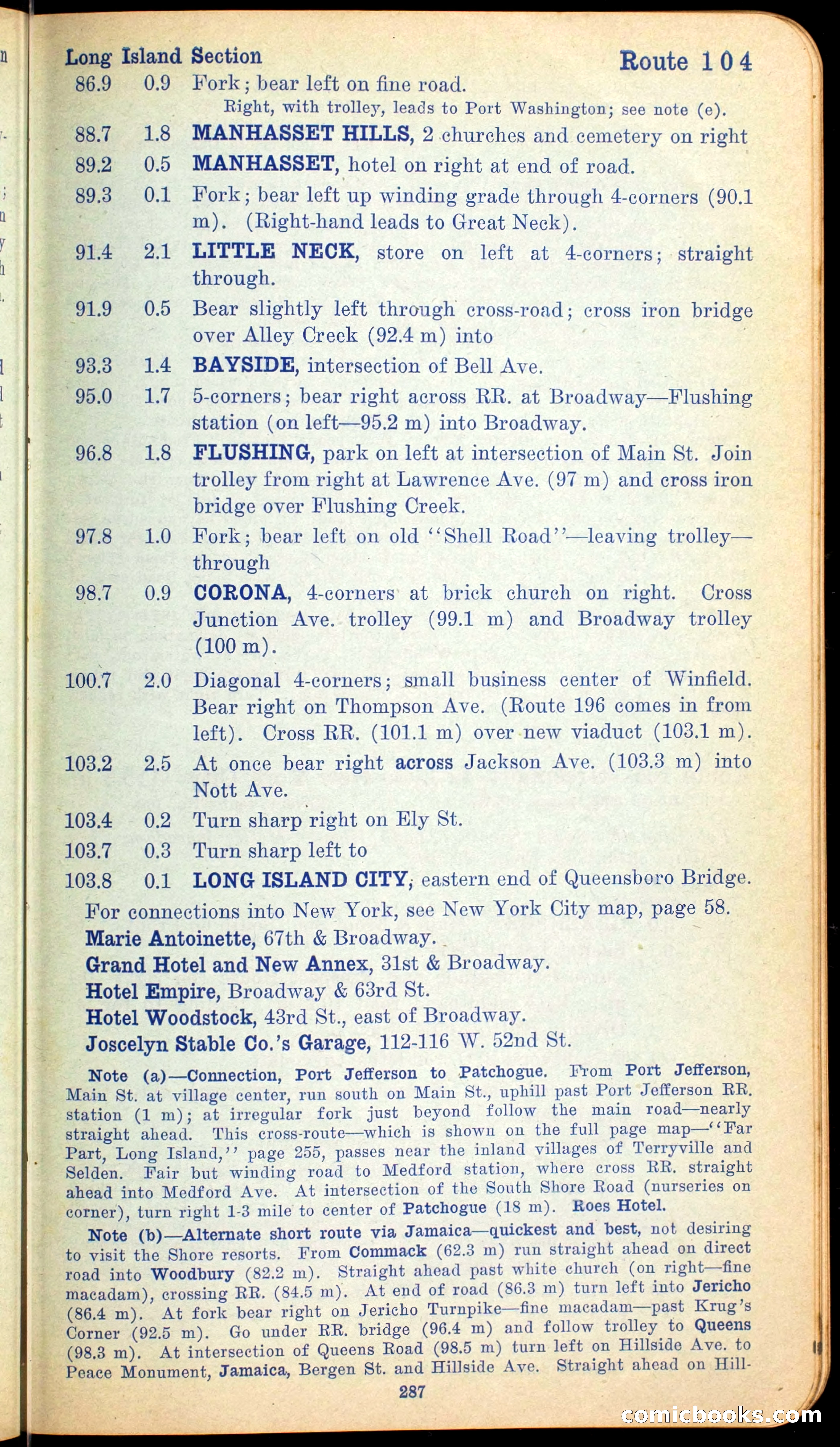 The Automobile Official Blue Book, 1910 — page 303 of 400