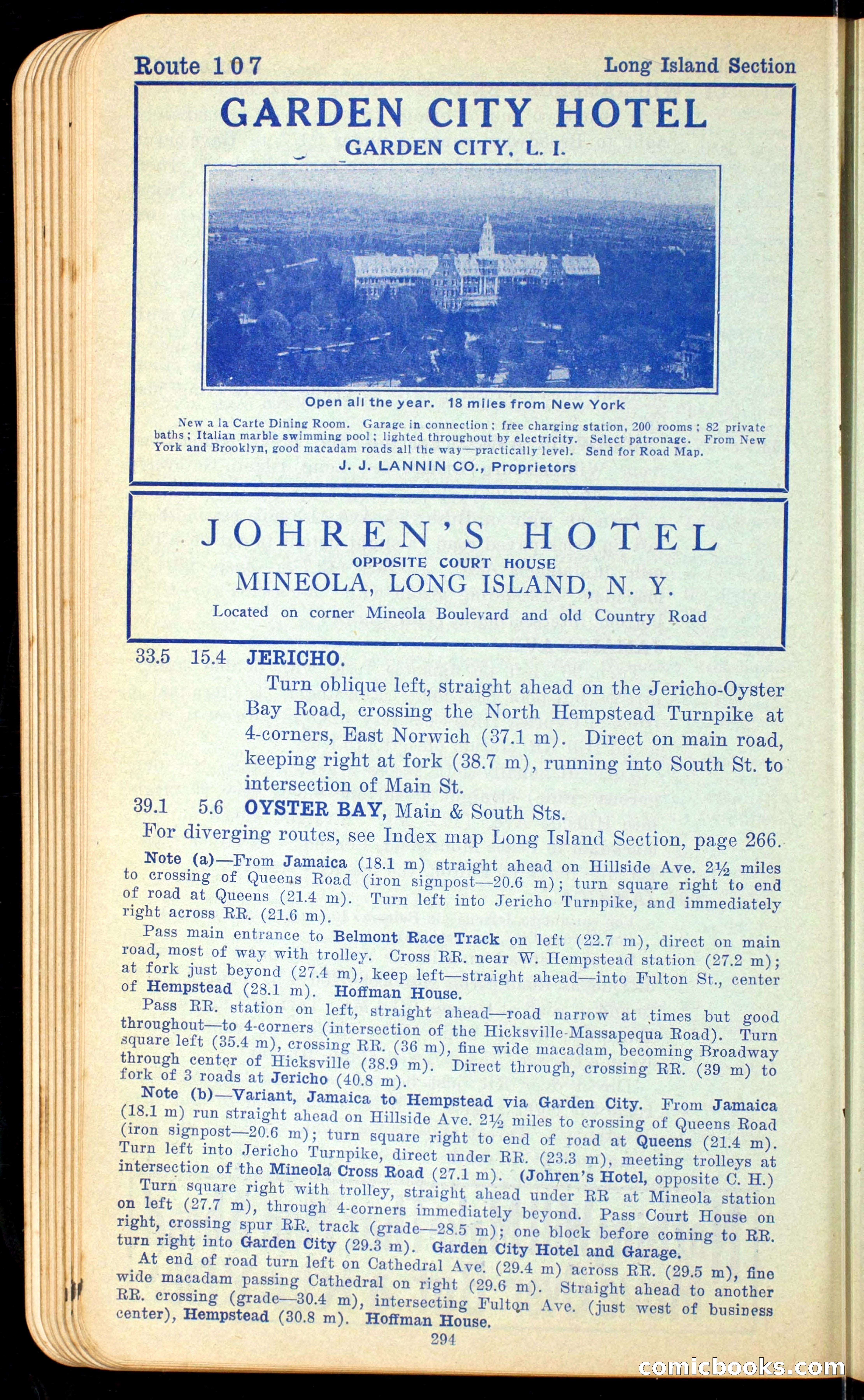 The Automobile Official Blue Book, 1910 — page 310 of 400