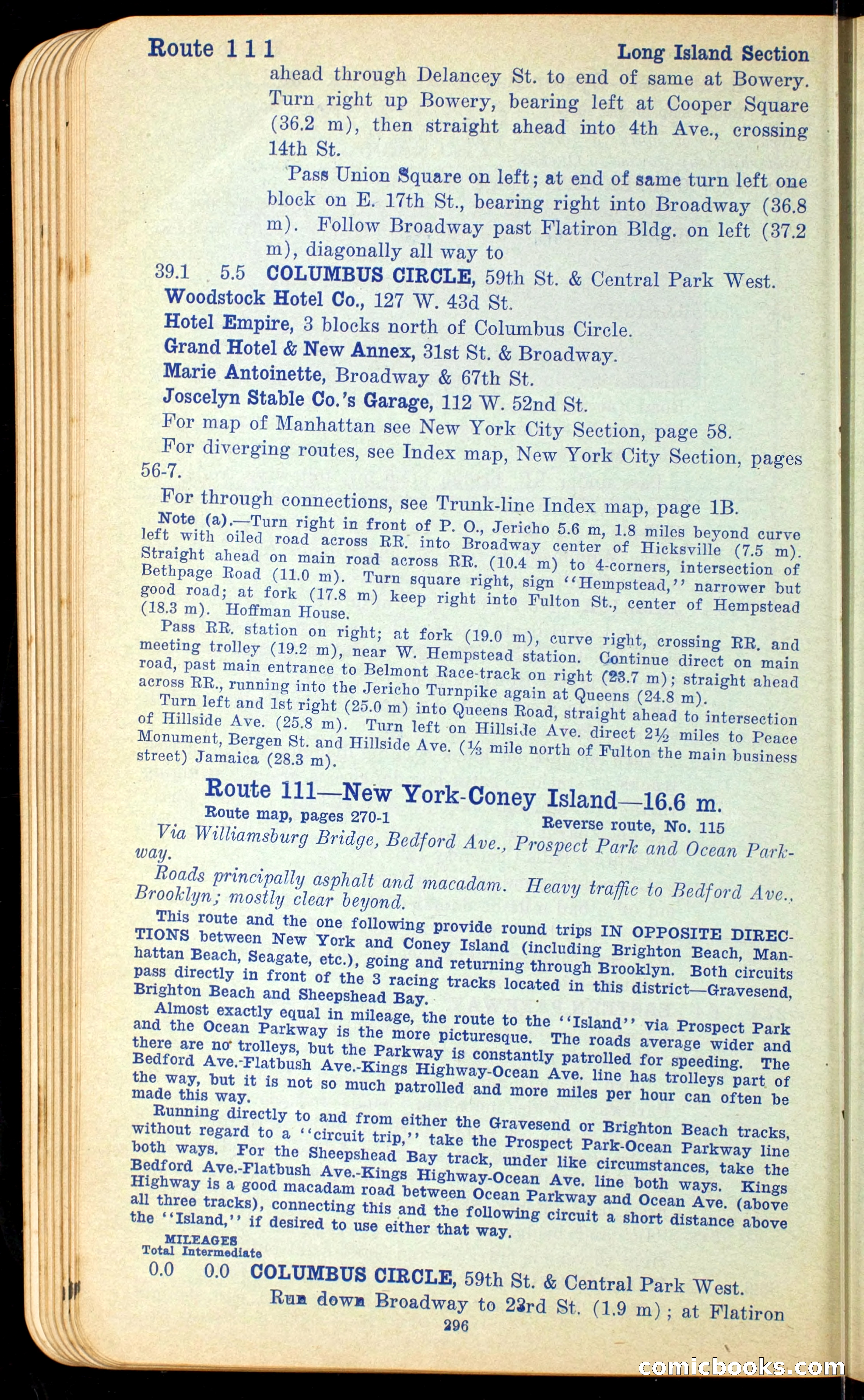 The Automobile Official Blue Book, 1910 — page 312 of 400