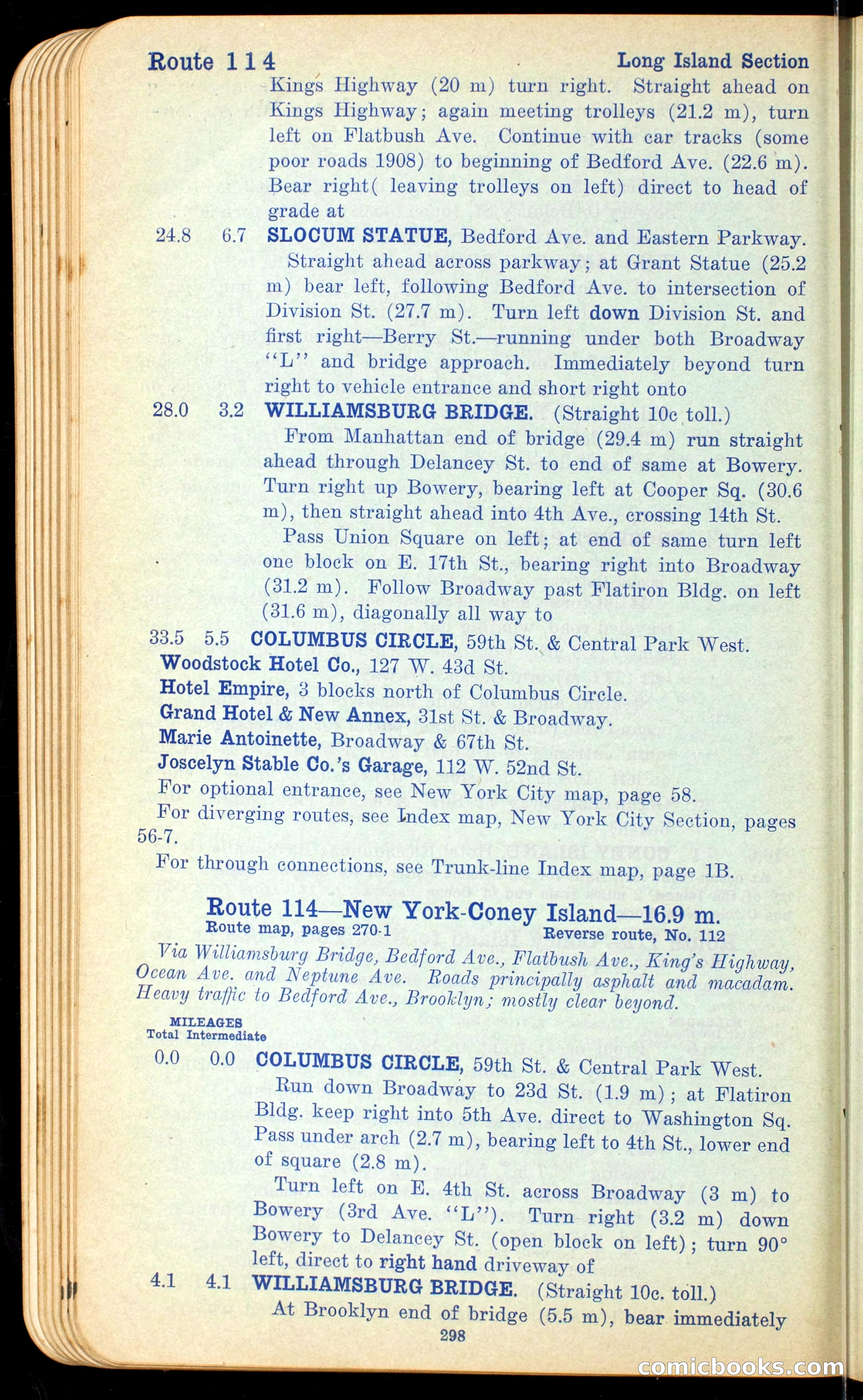 The Automobile Official Blue Book, 1910 — page 314 of 400