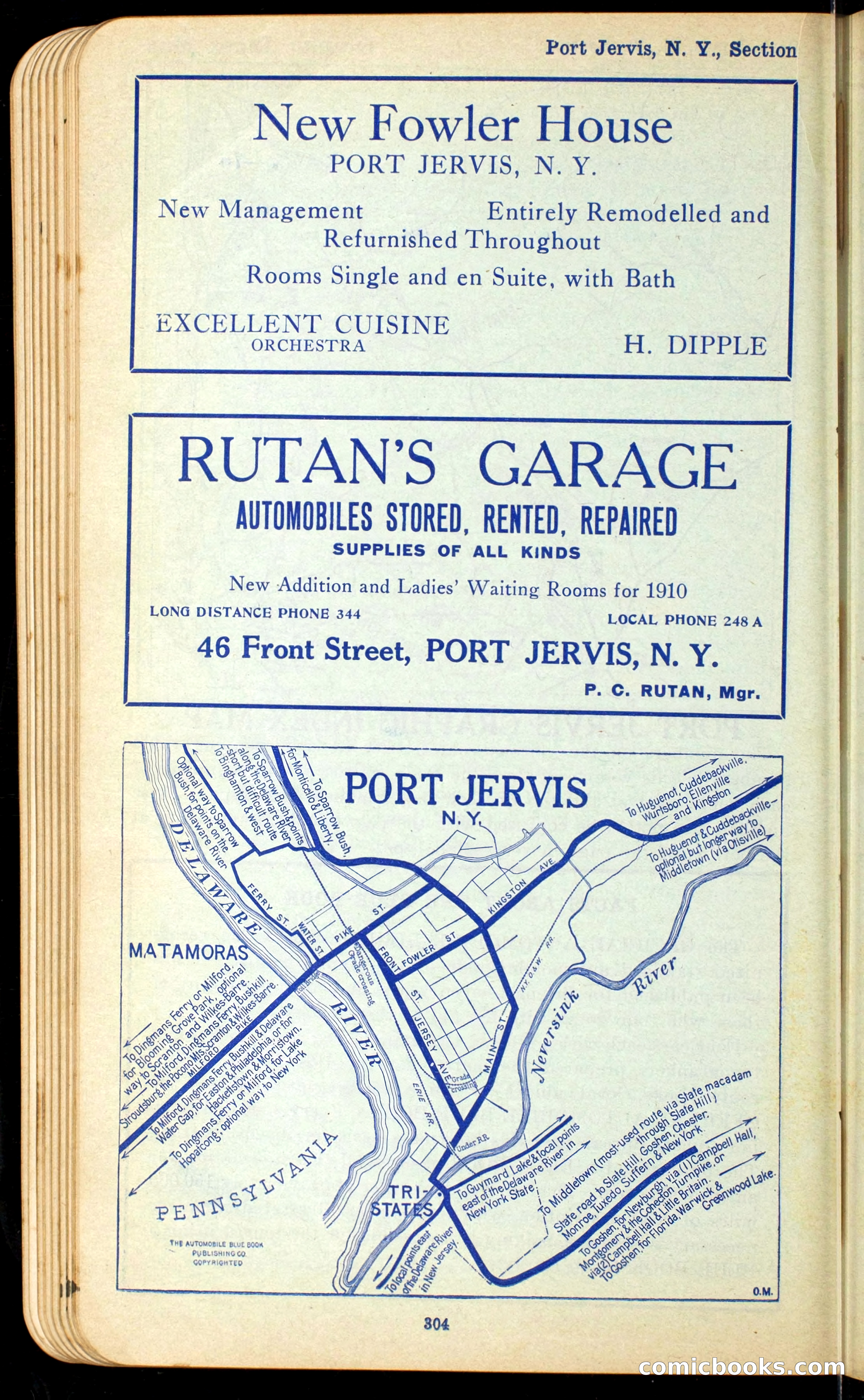 The Automobile Official Blue Book, 1910 — page 320 of 400