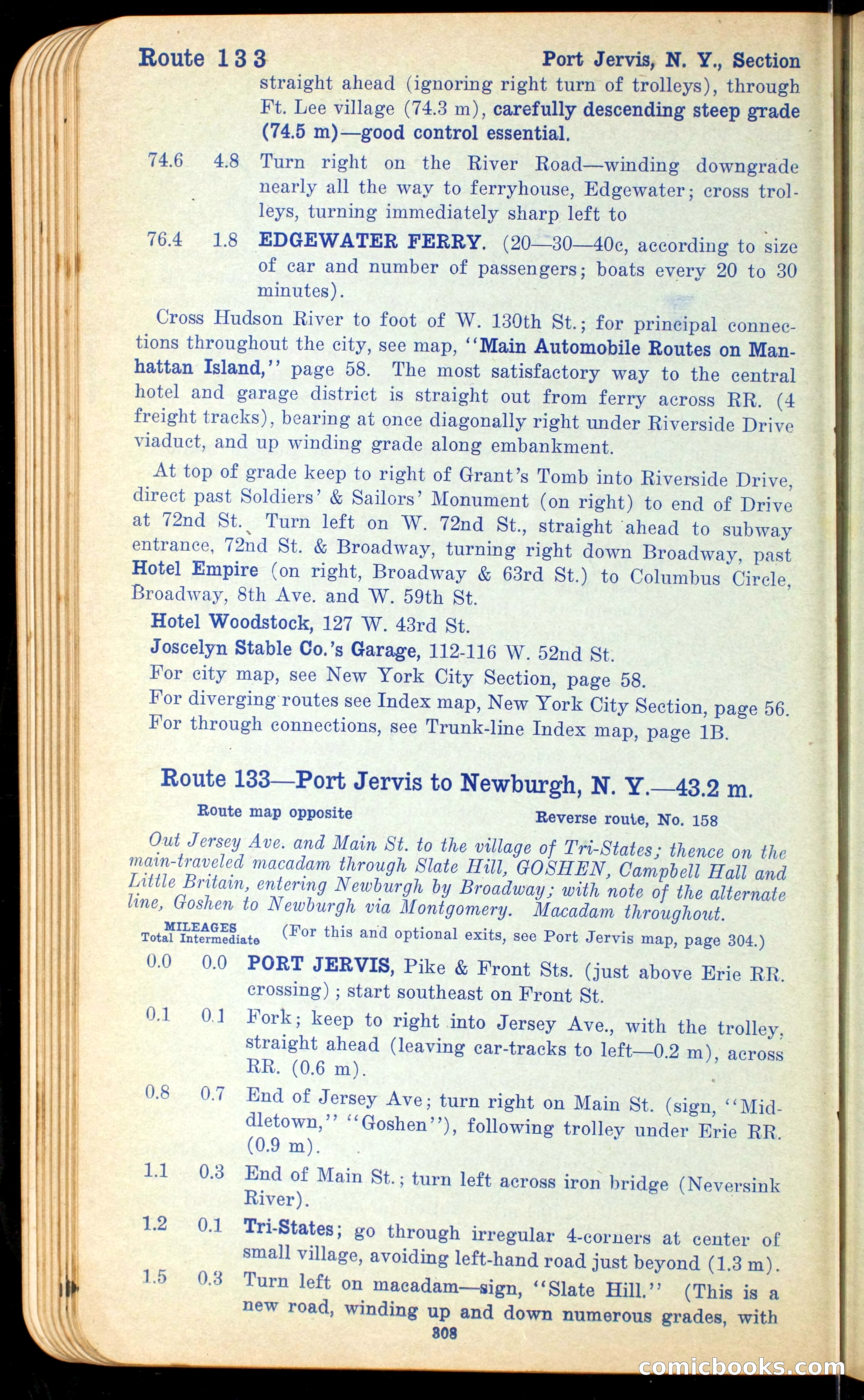 The Automobile Official Blue Book, 1910 — page 324 of 400
