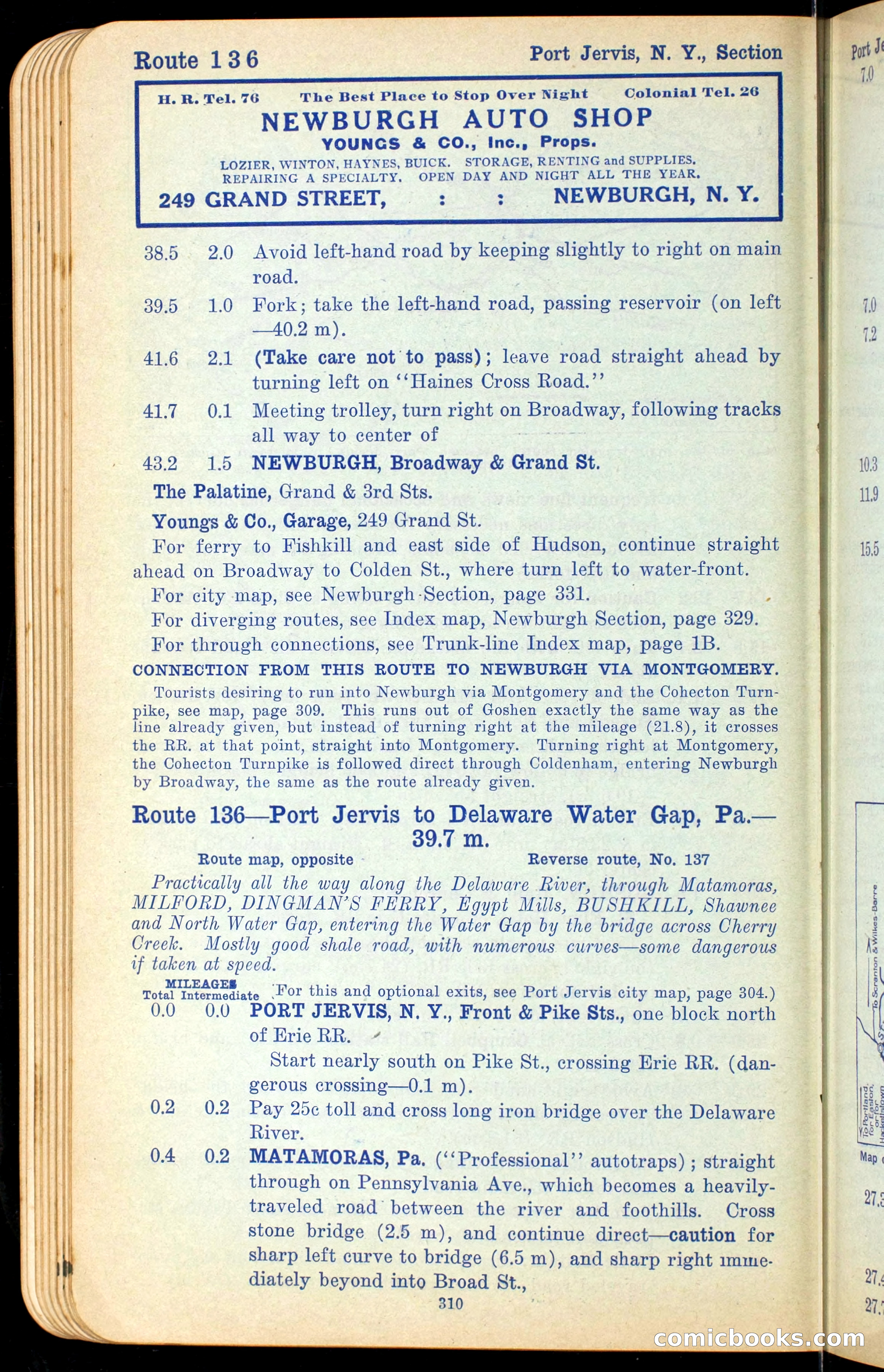 The Automobile Official Blue Book, 1910 — page 326 of 400