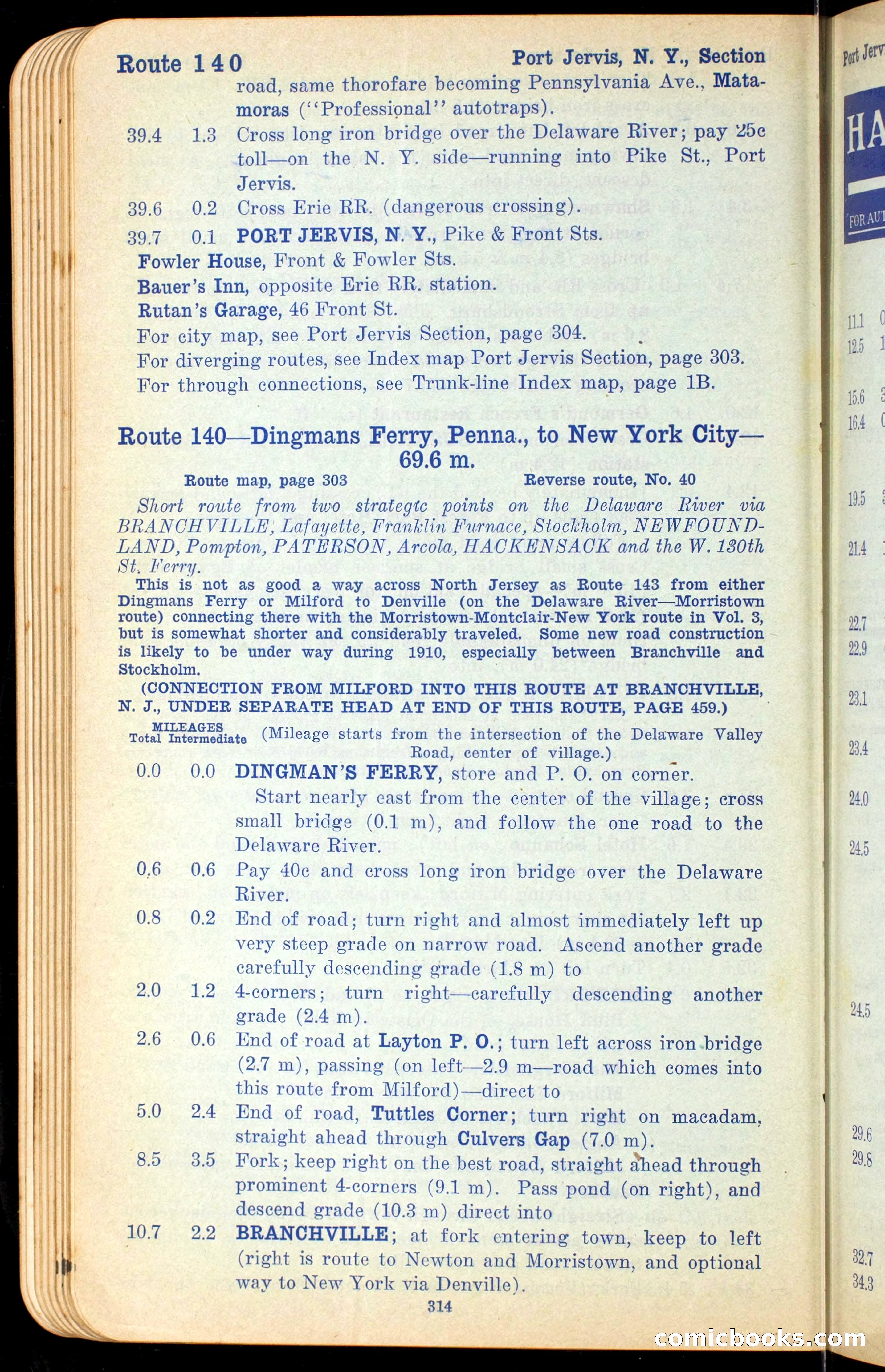 The Automobile Official Blue Book, 1910 — page 330 of 400