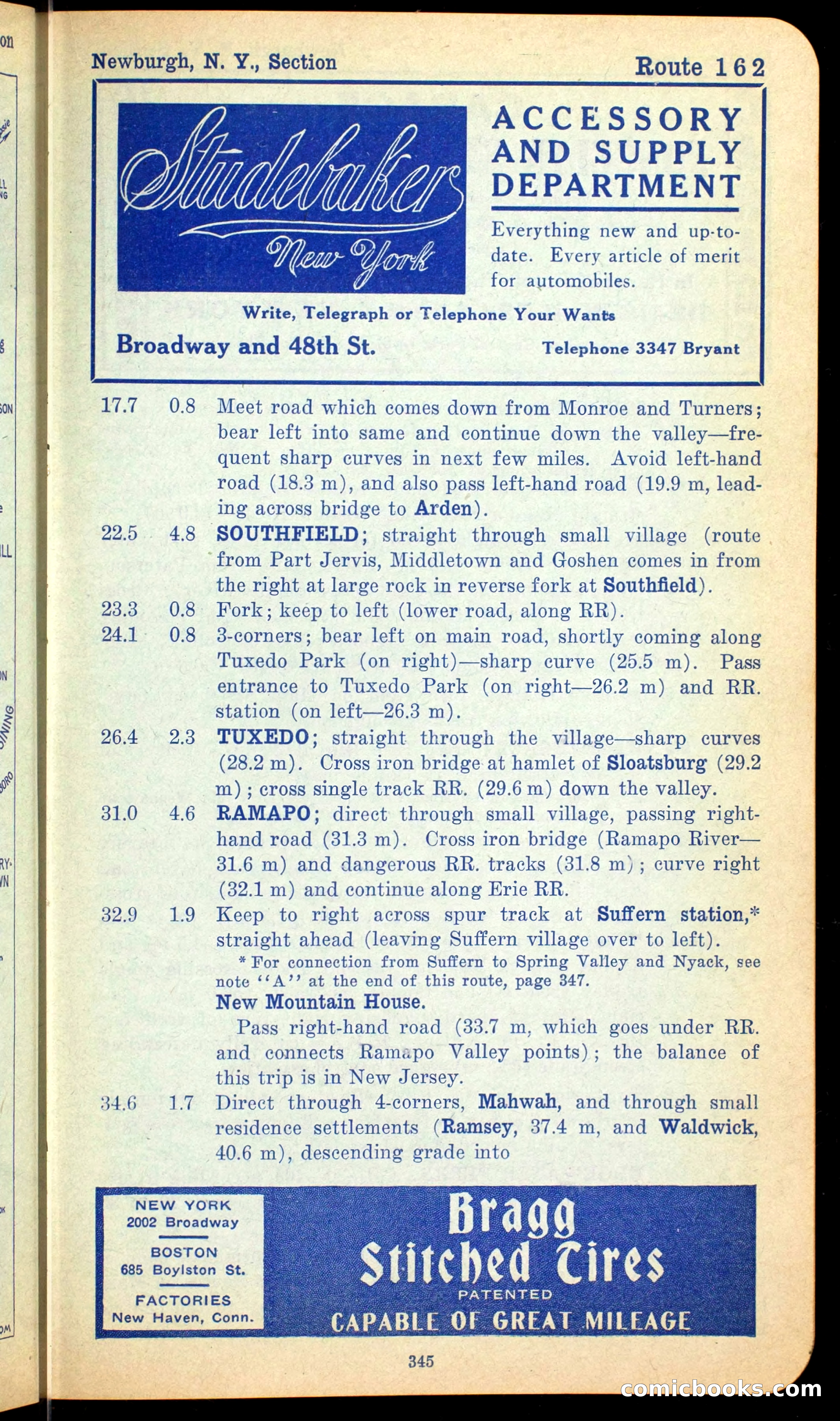 The Automobile Official Blue Book, 1910 — page 361 of 400