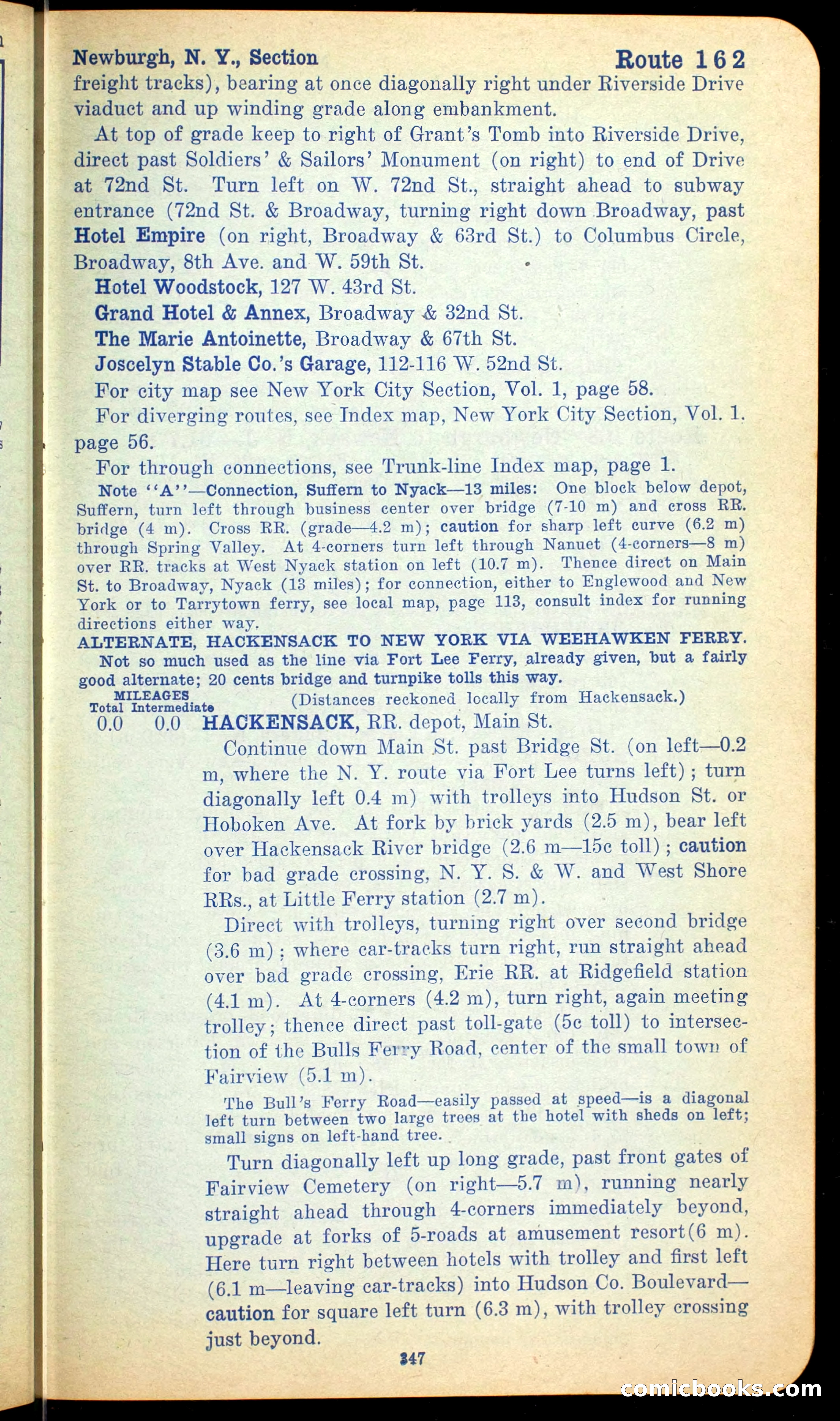 The Automobile Official Blue Book, 1910 — page 363 of 400