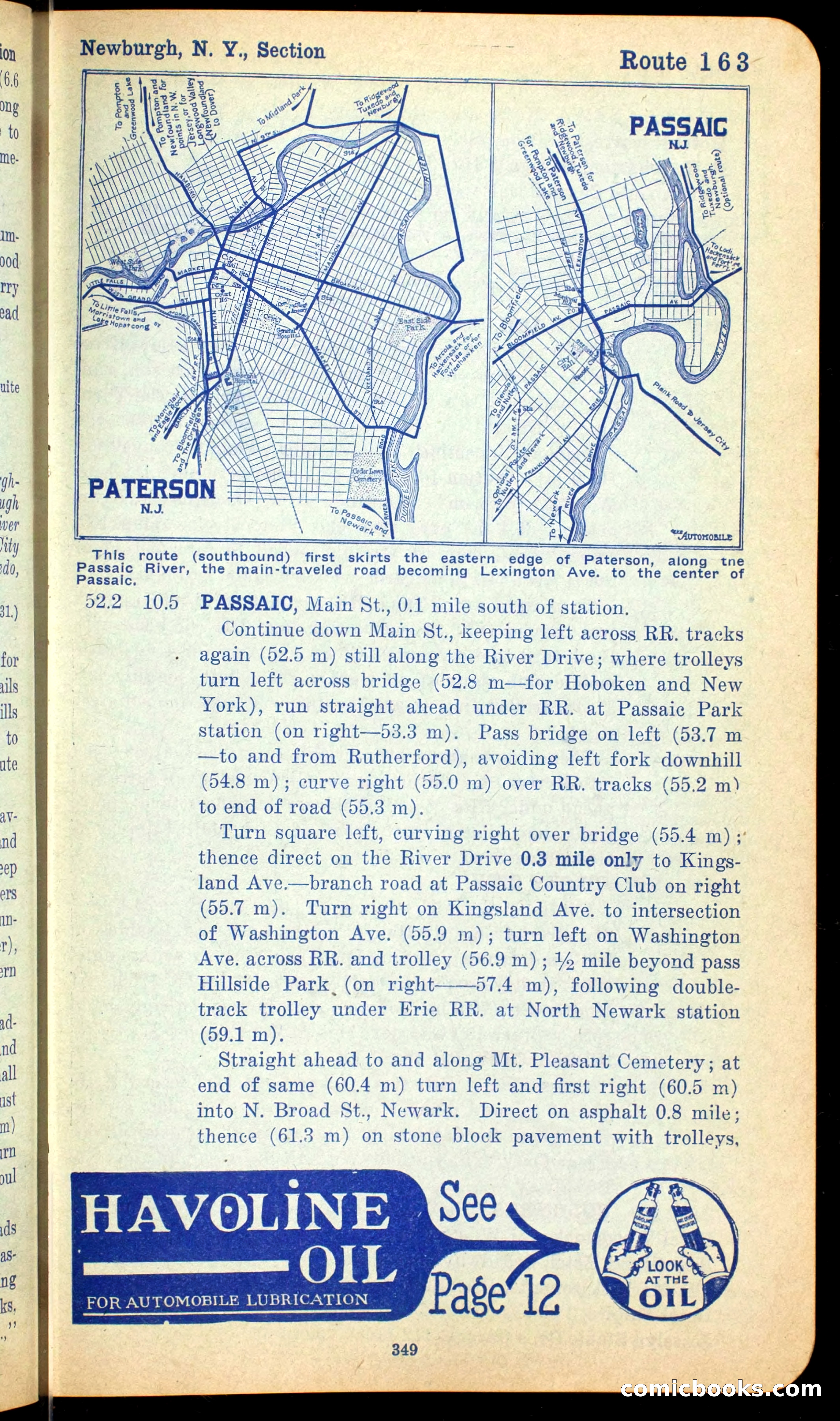 The Automobile Official Blue Book, 1910 — page 365 of 400