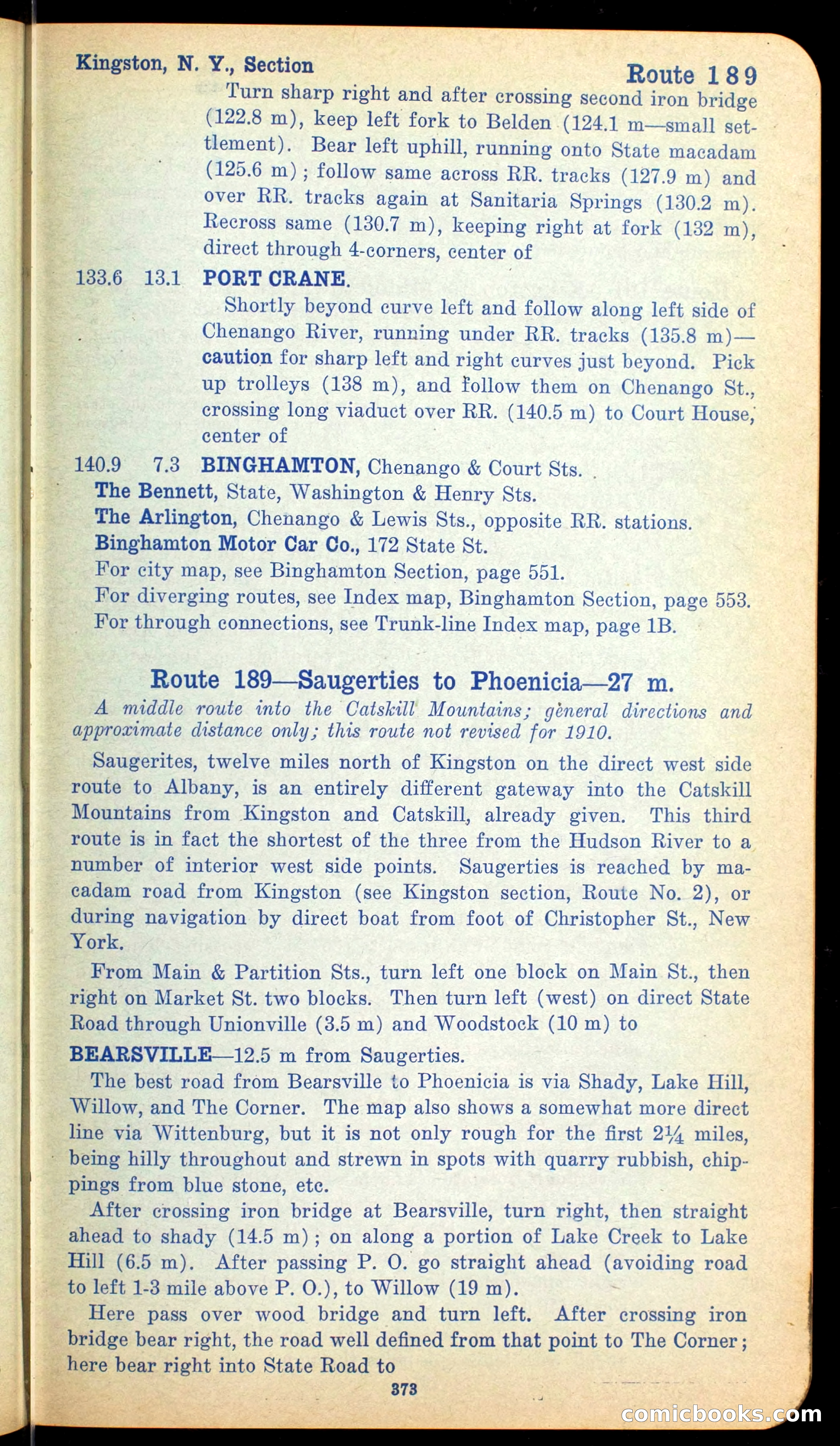 The Automobile Official Blue Book, 1910 — page 389 of 400
