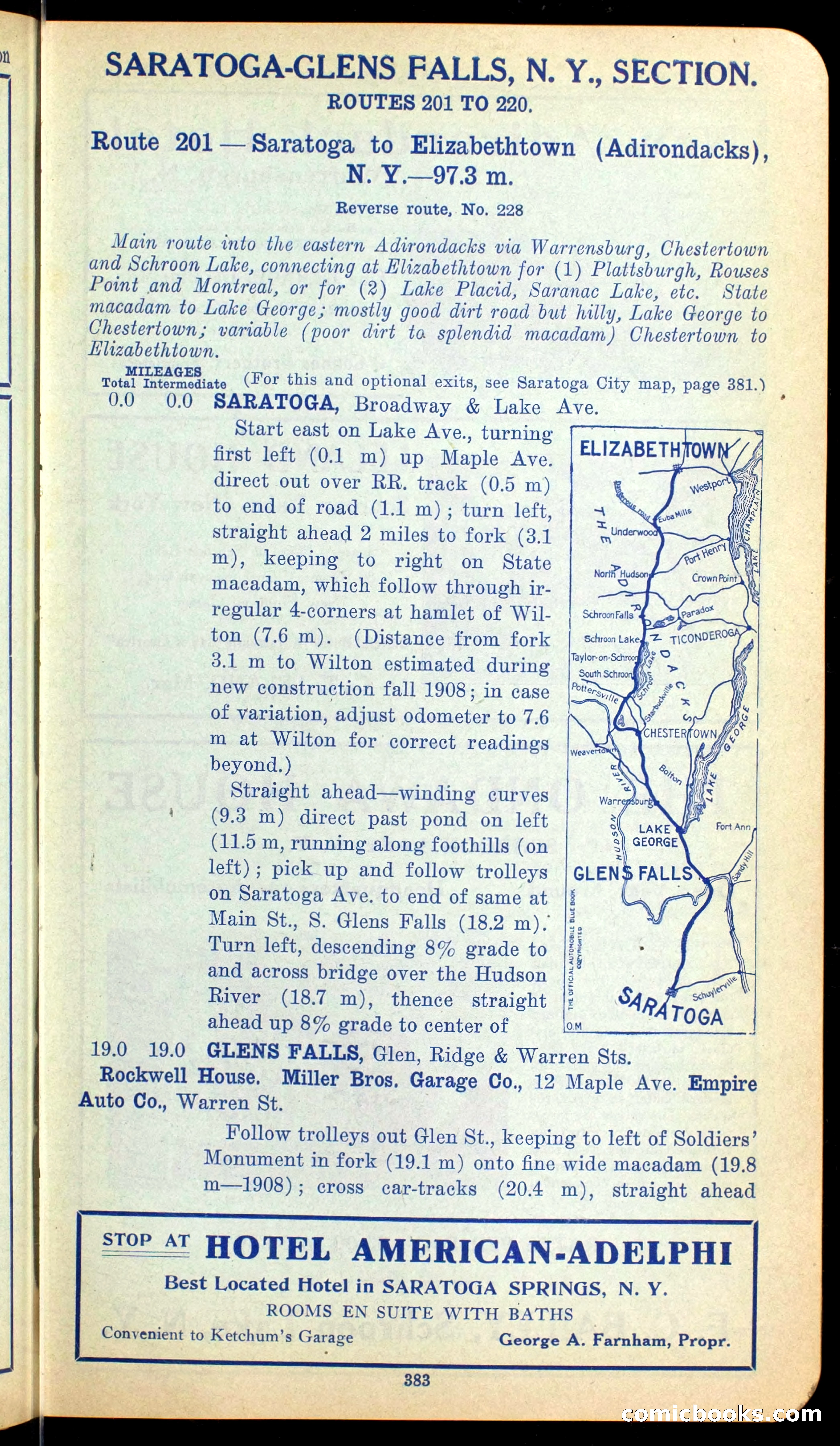The Automobile Official Blue Book, 1910 — page 399 of 400