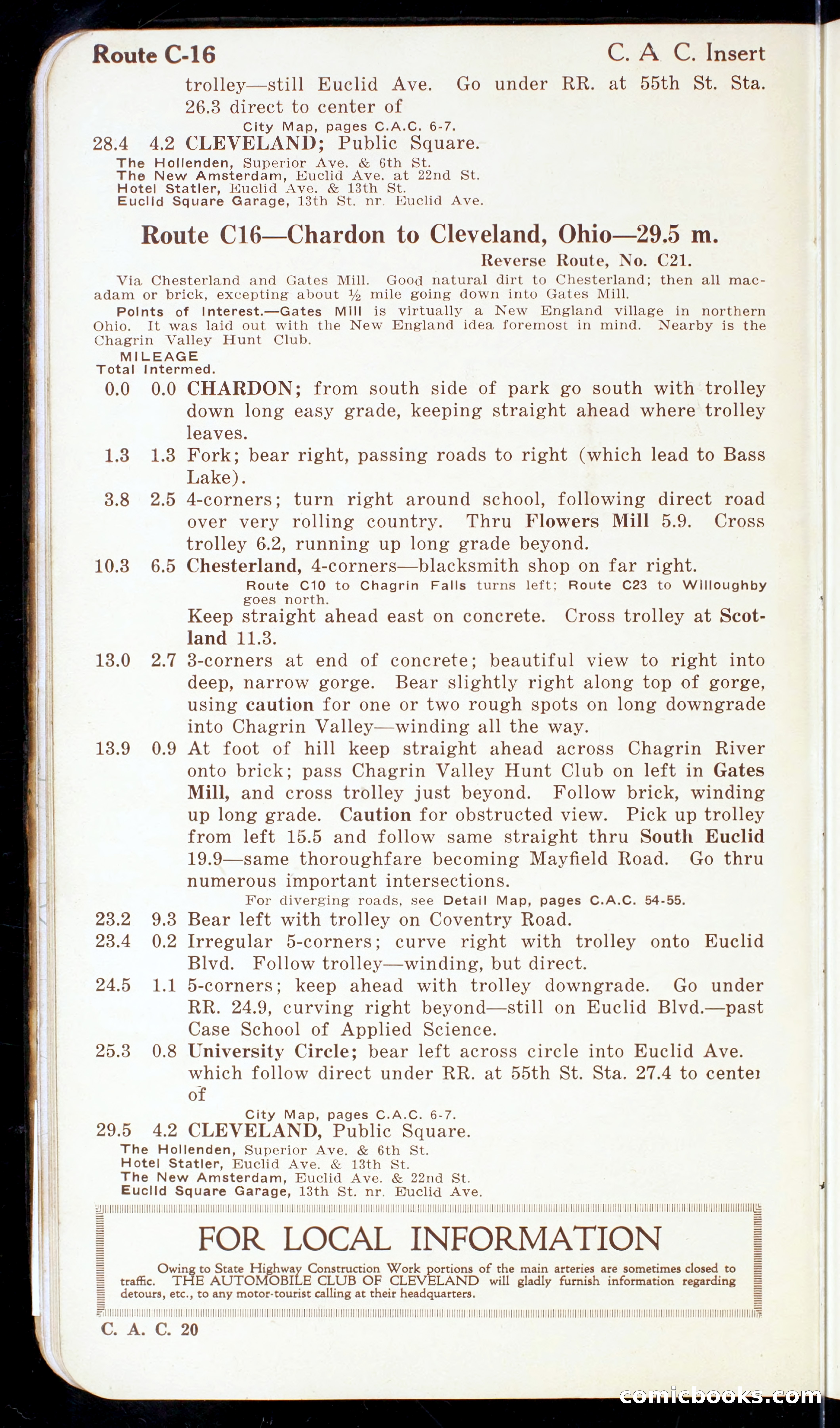 Cleveland Automobile Blue Book, Volume 4: The Middle West — page 30 of 400