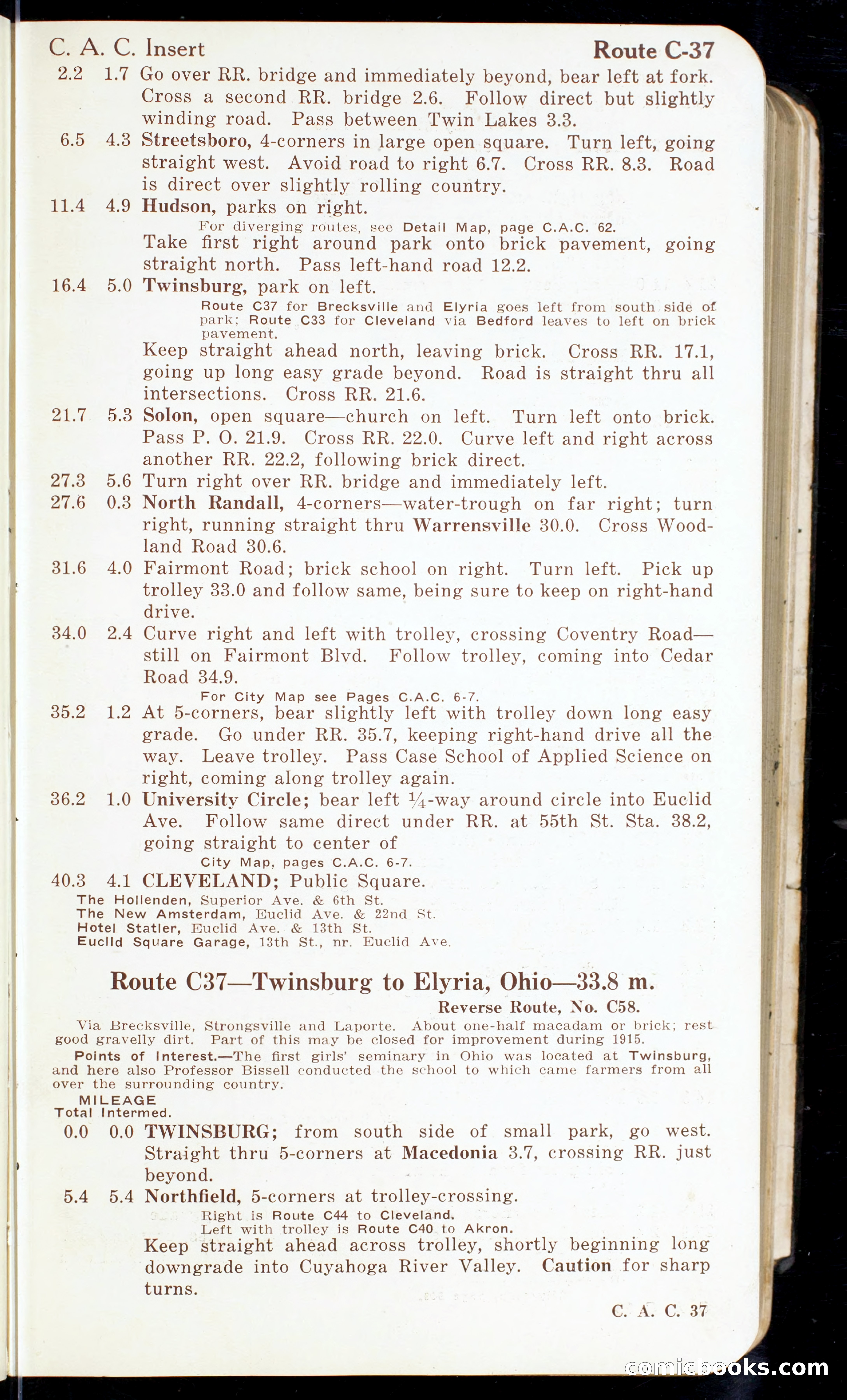 Cleveland Automobile Blue Book, Volume 4: The Middle West — page 47 of 400