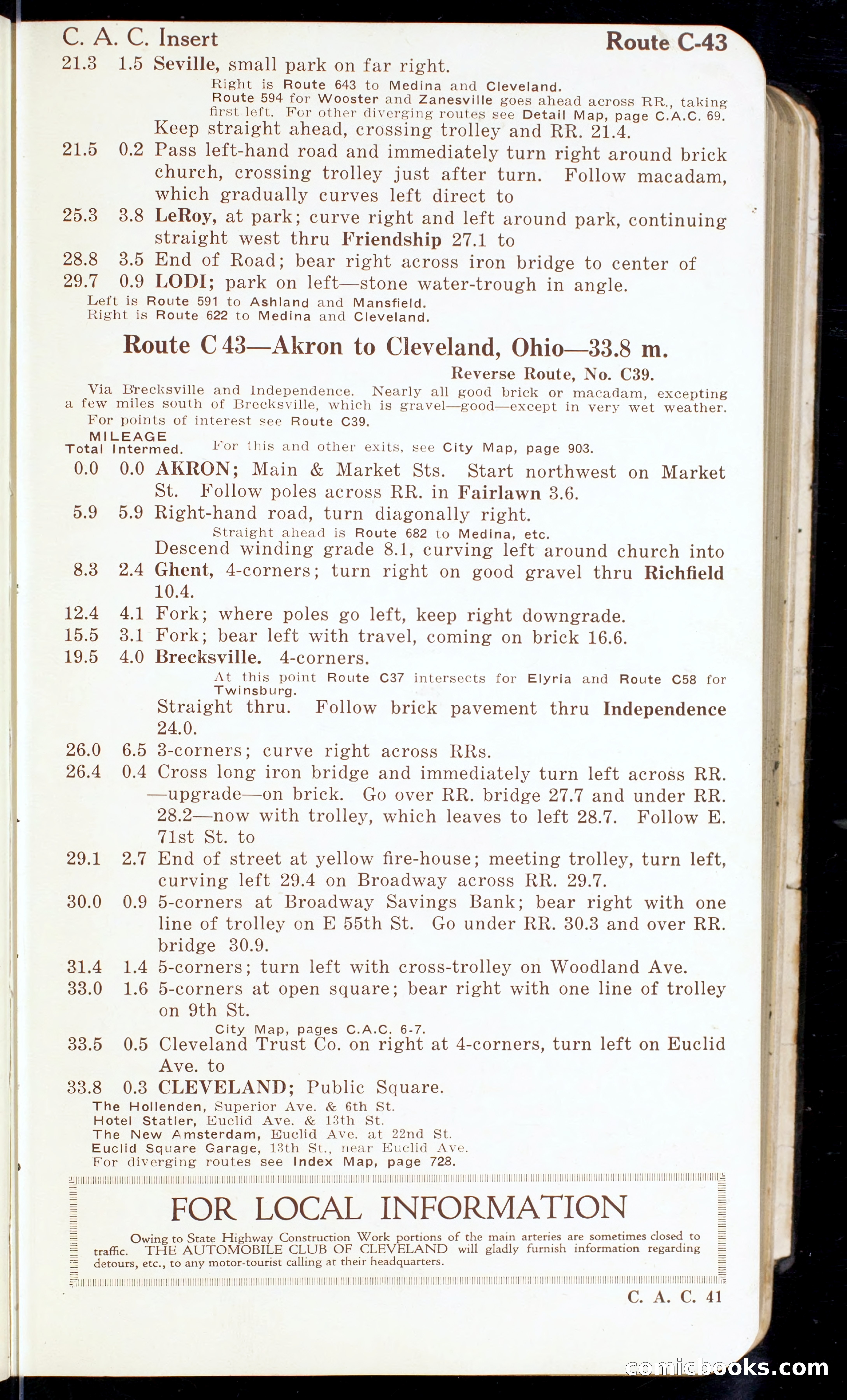Cleveland Automobile Blue Book, Volume 4: The Middle West — page 51 of 400