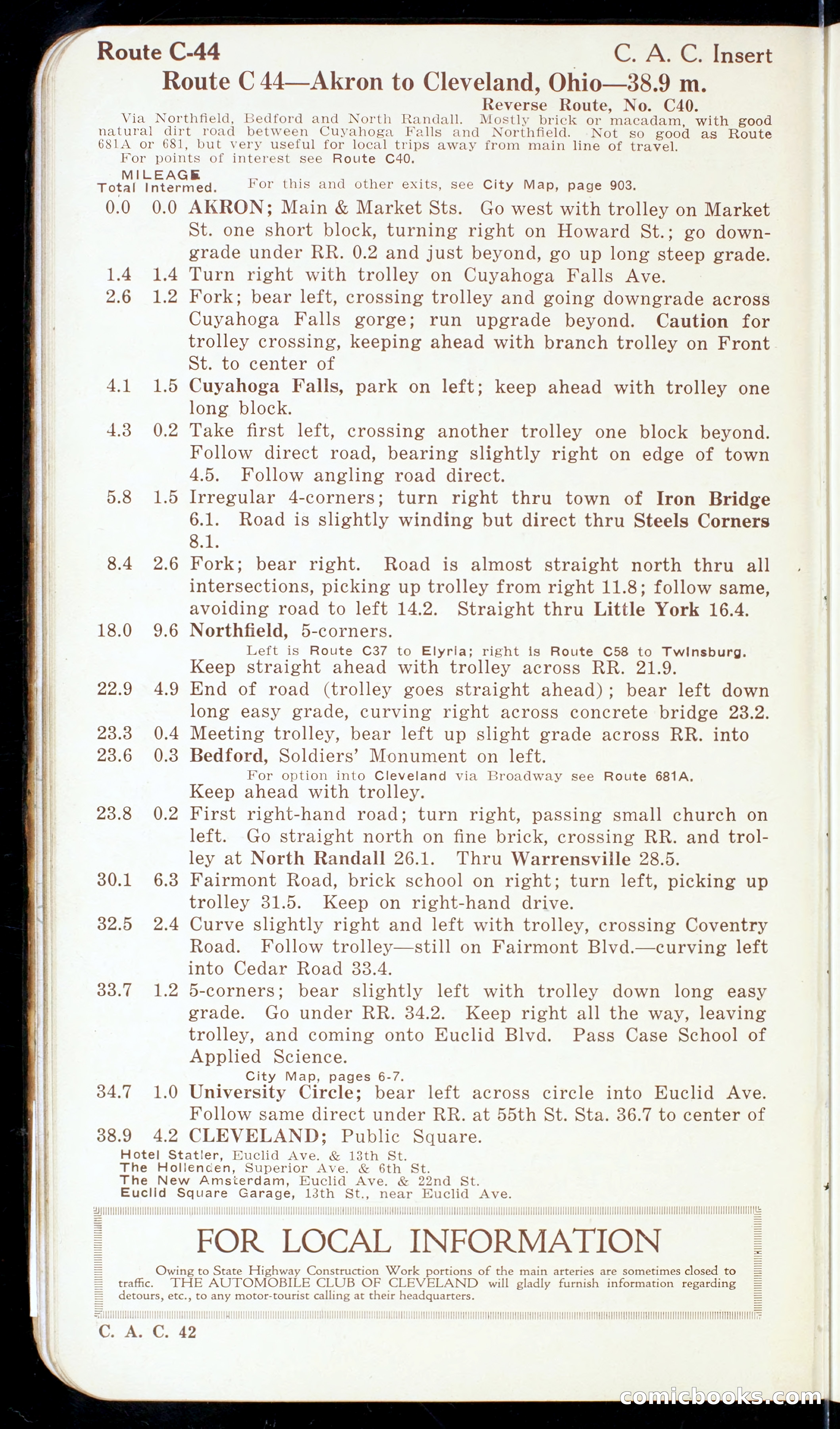 Cleveland Automobile Blue Book, Volume 4: The Middle West — page 52 of 400