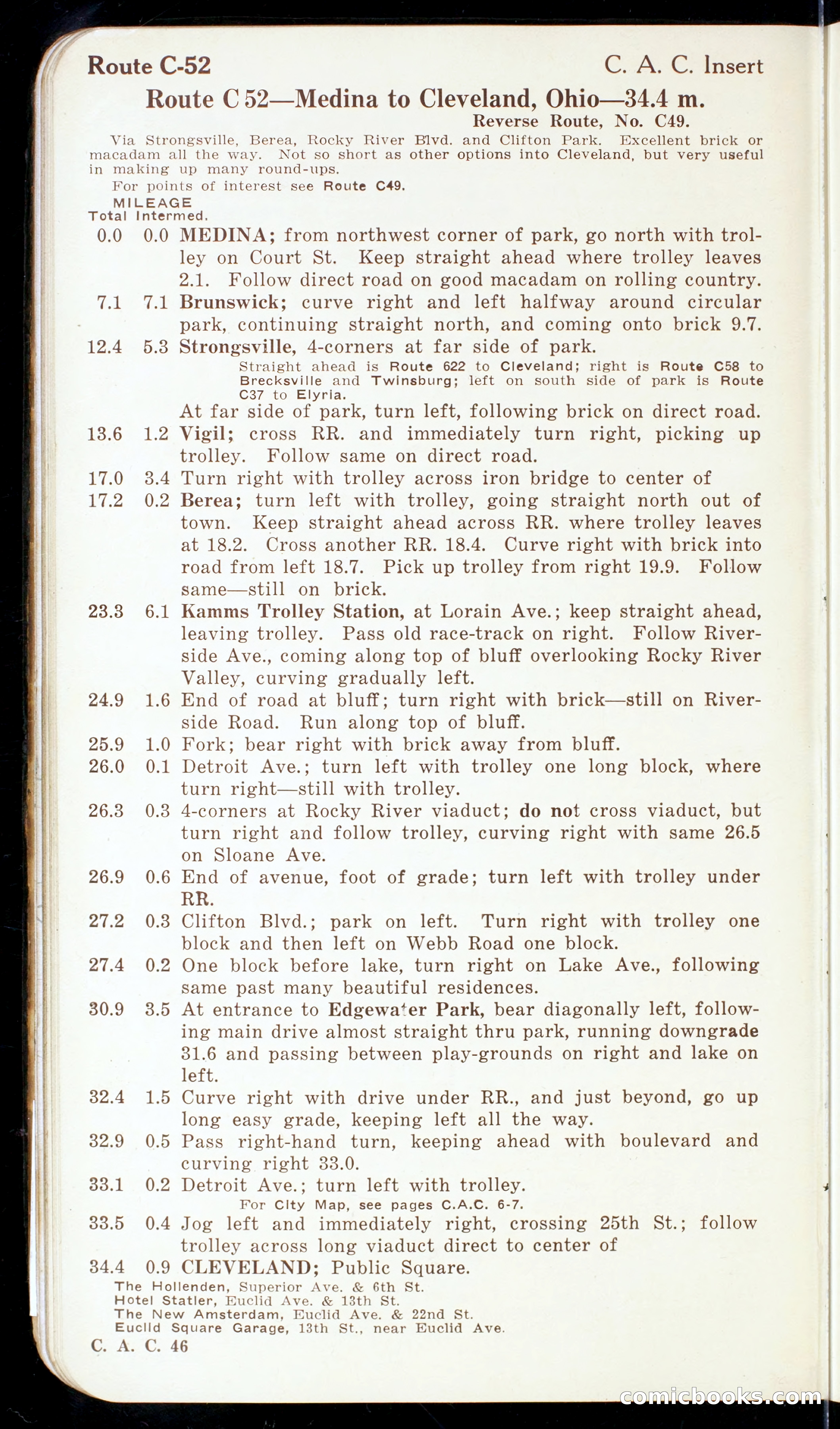 Cleveland Automobile Blue Book, Volume 4: The Middle West — page 56 of 400