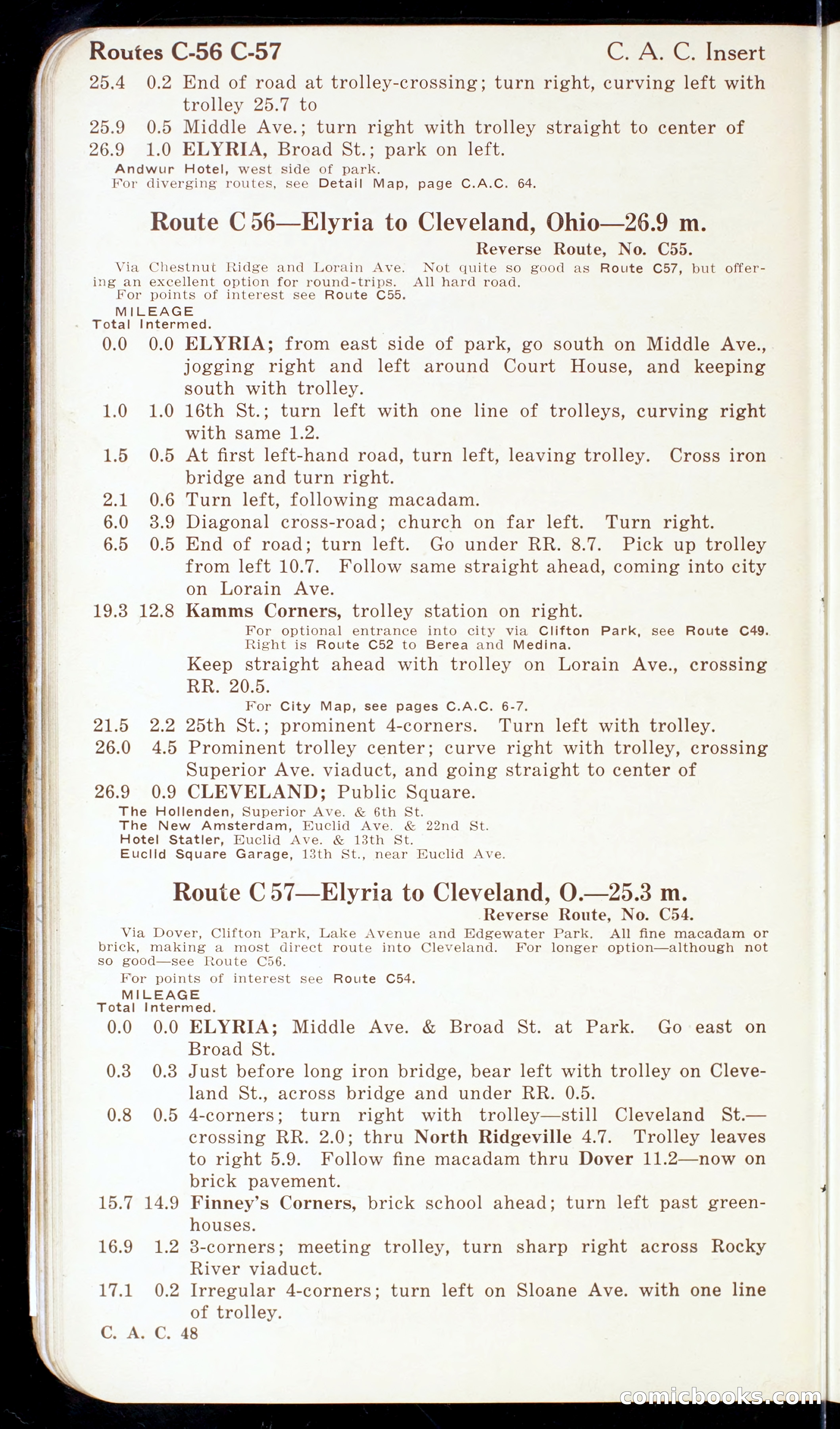 Cleveland Automobile Blue Book, Volume 4: The Middle West — page 58 of 400