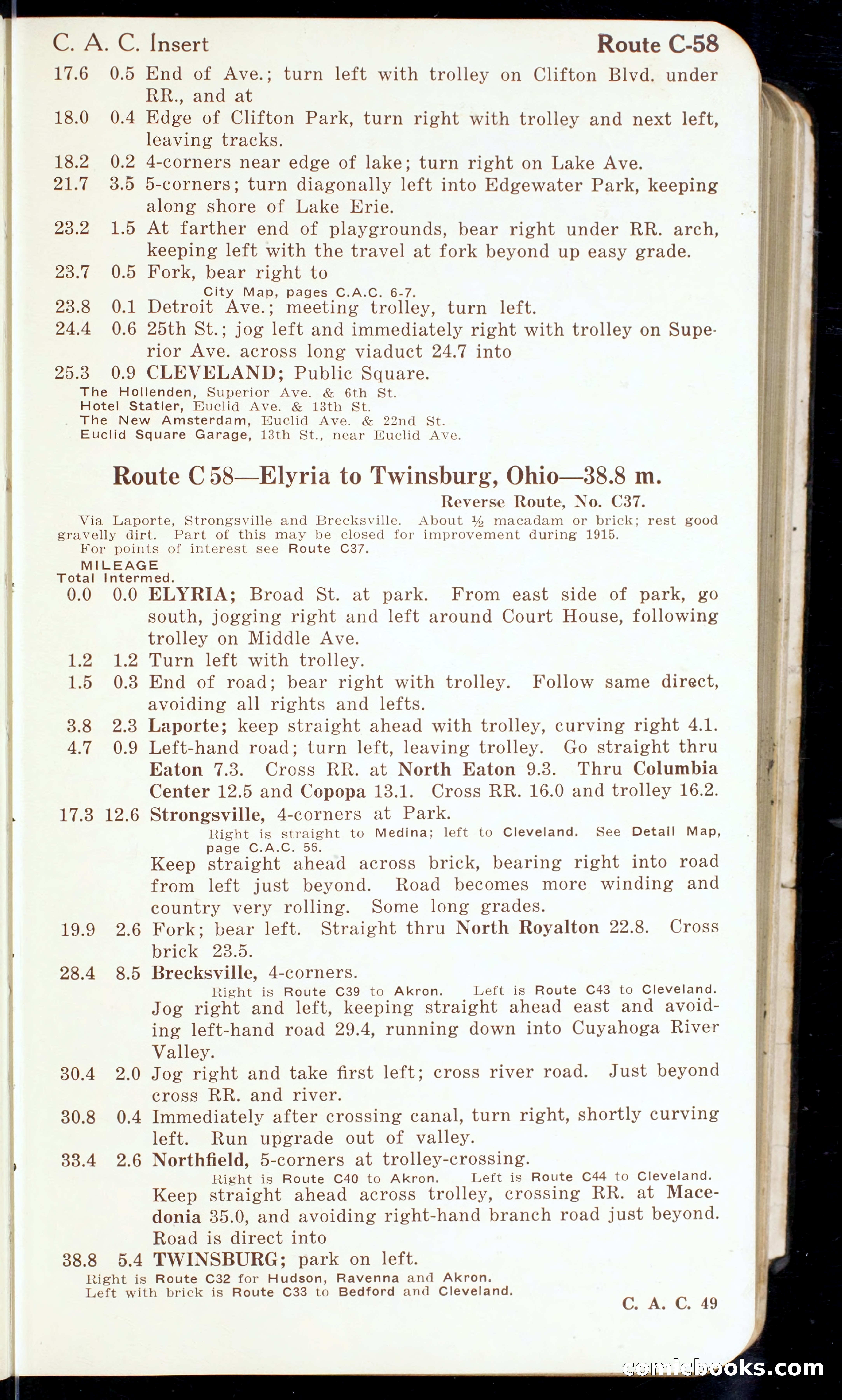 Cleveland Automobile Blue Book, Volume 4: The Middle West — page 59 of 400
