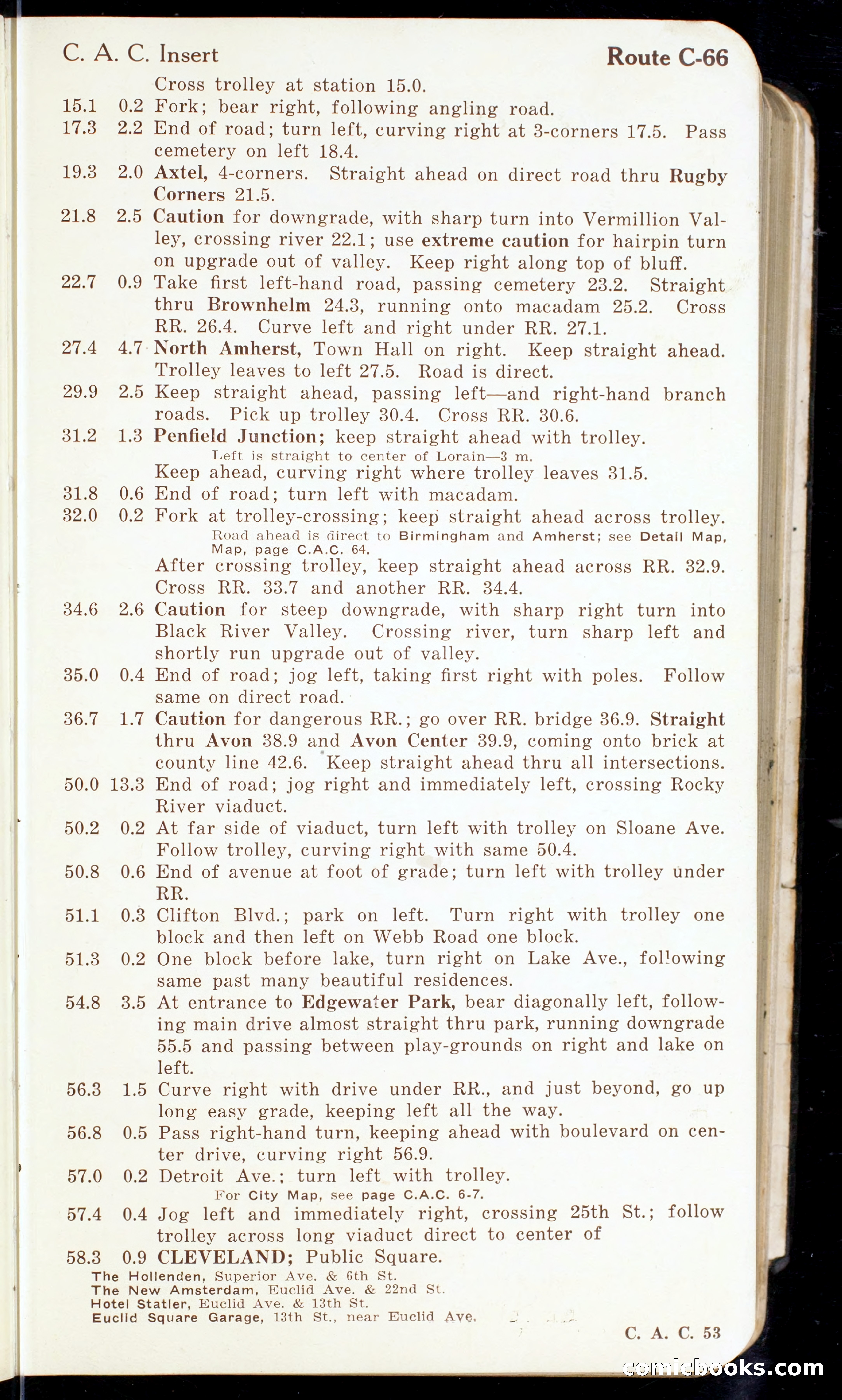 Cleveland Automobile Blue Book, Volume 4: The Middle West — page 63 of 400