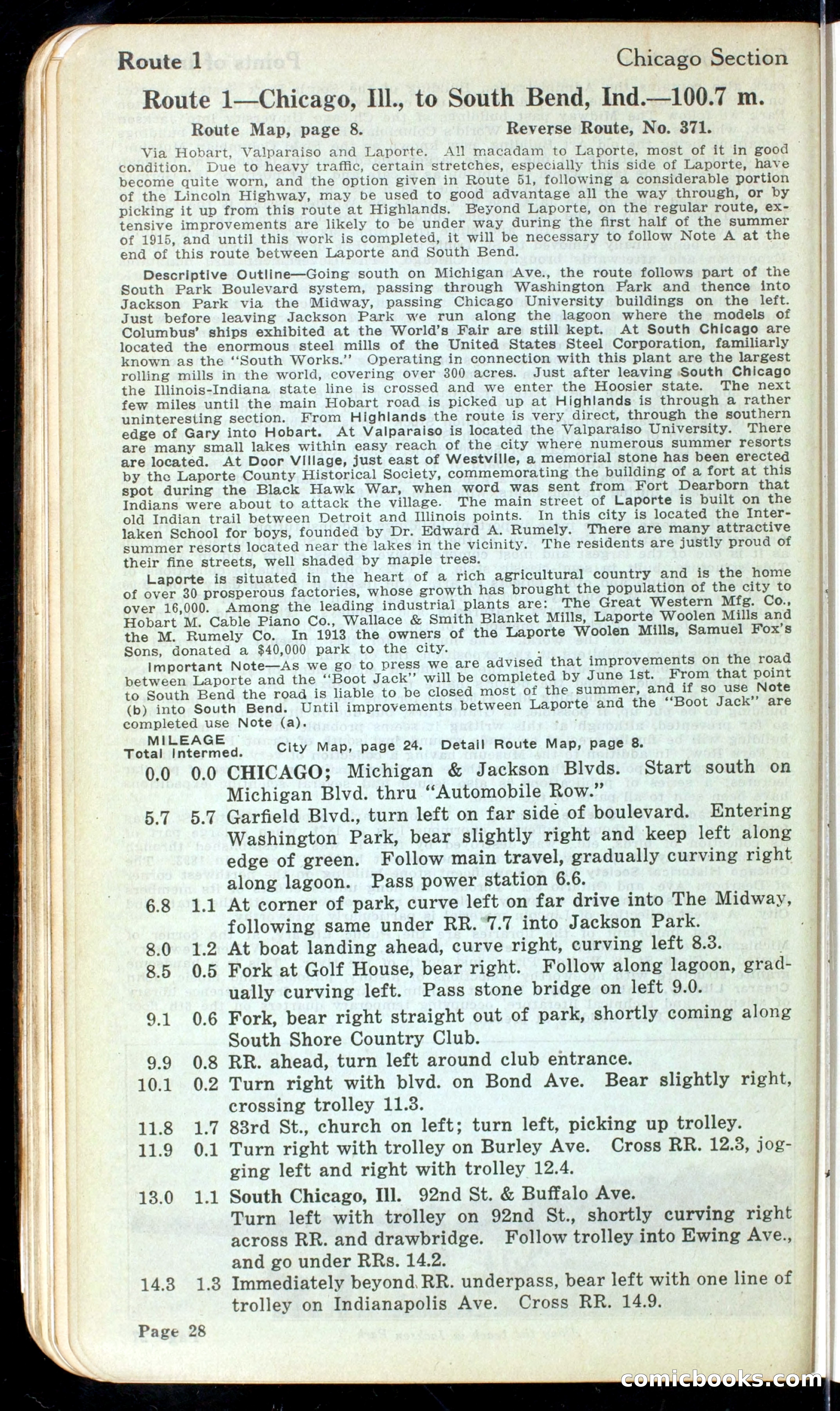 Cleveland Automobile Blue Book, Volume 4: The Middle West — page 112 of 400