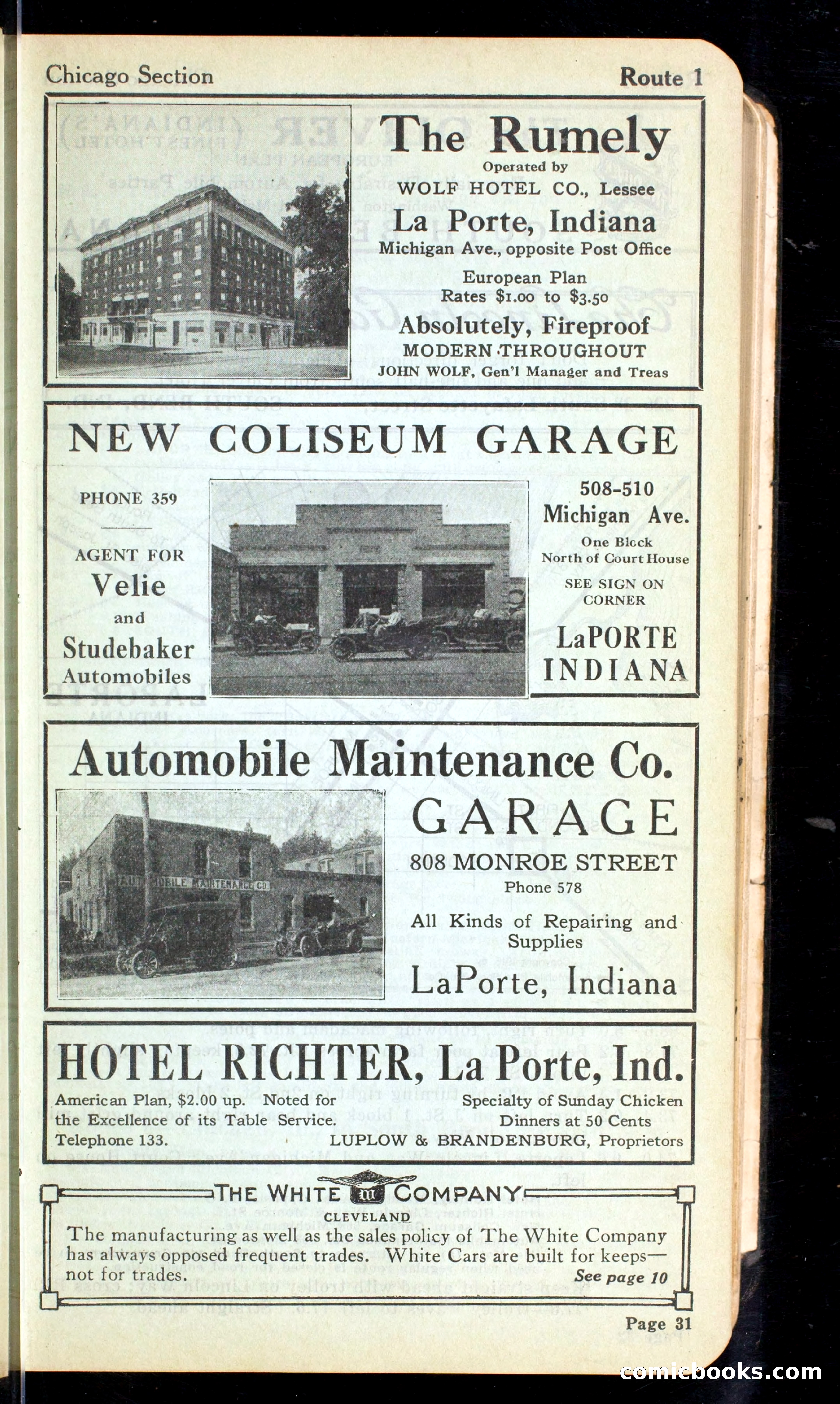 Cleveland Automobile Blue Book, Volume 4: The Middle West — page 119 of 400