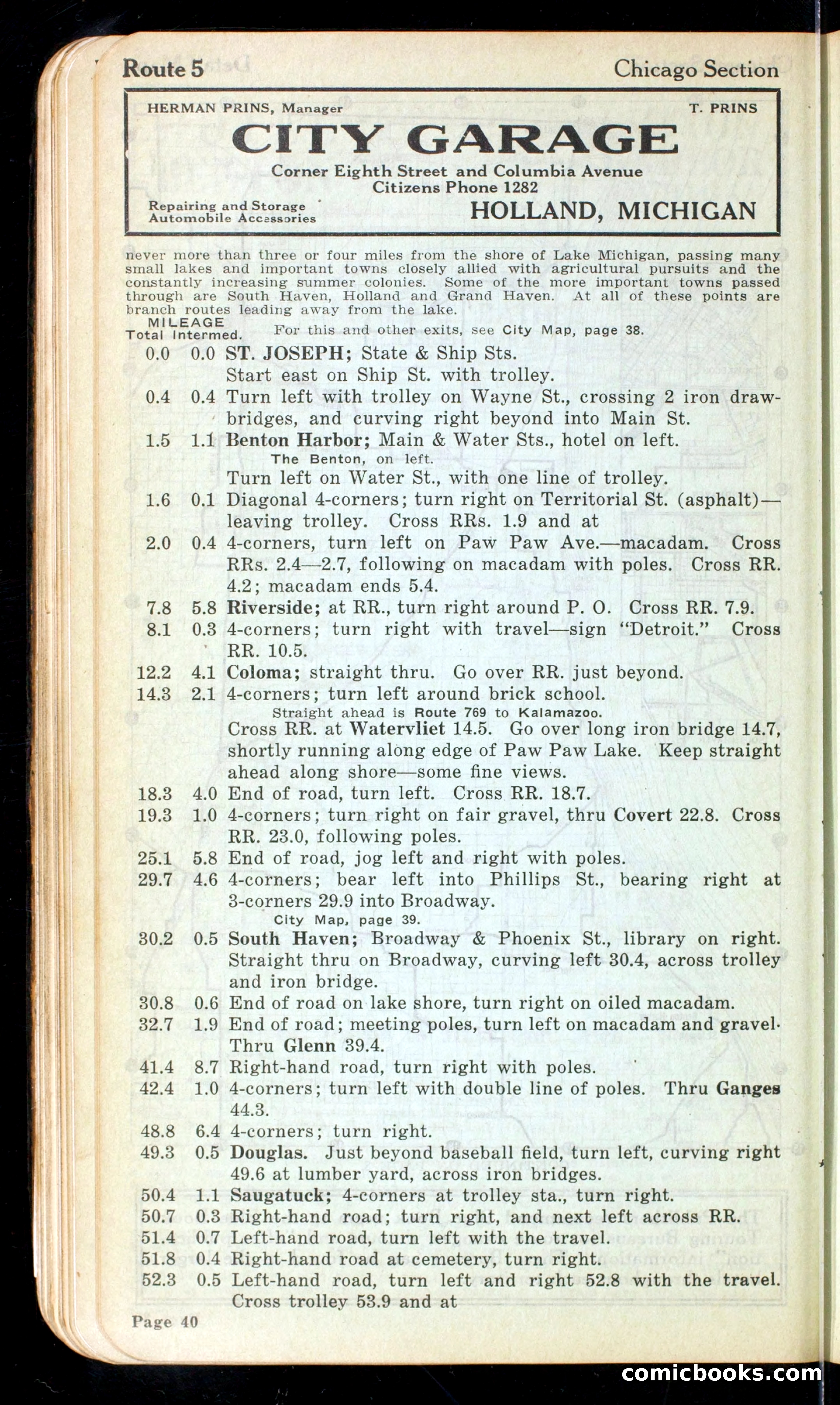 Cleveland Automobile Blue Book, Volume 4: The Middle West — page 128 of 400