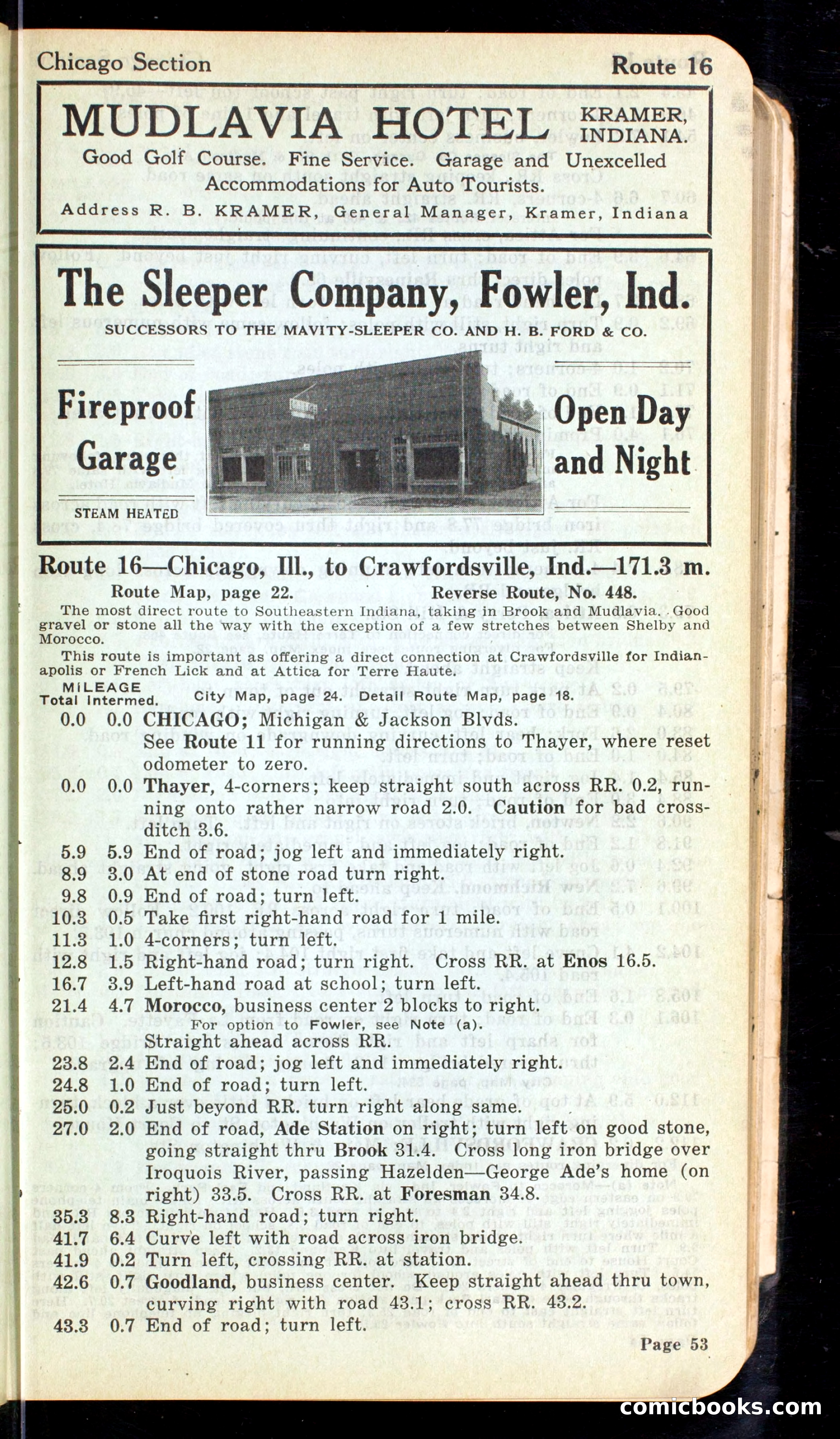 Cleveland Automobile Blue Book, Volume 4: The Middle West — page 141 of 400