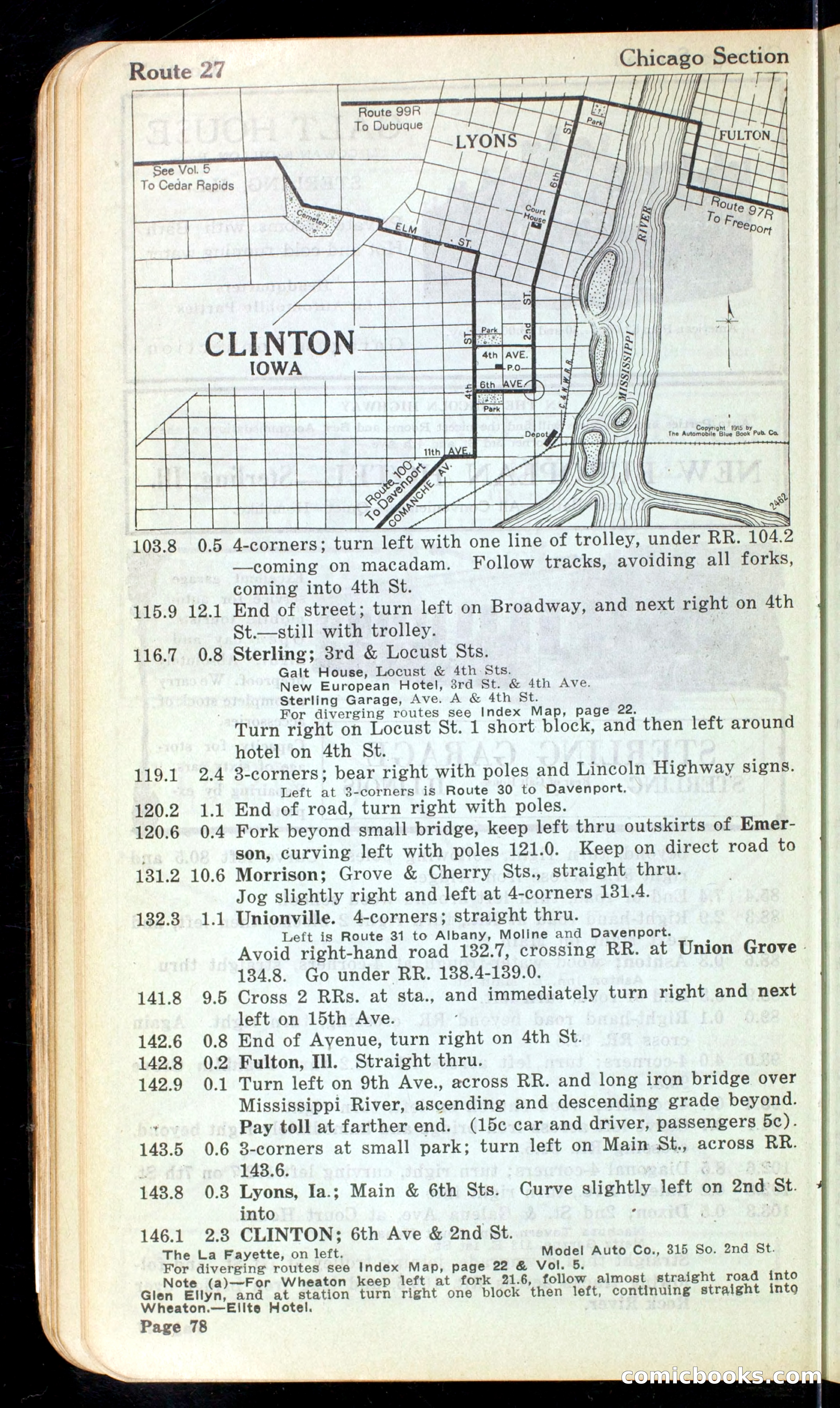 Cleveland Automobile Blue Book, Volume 4: The Middle West — page 166 of 400