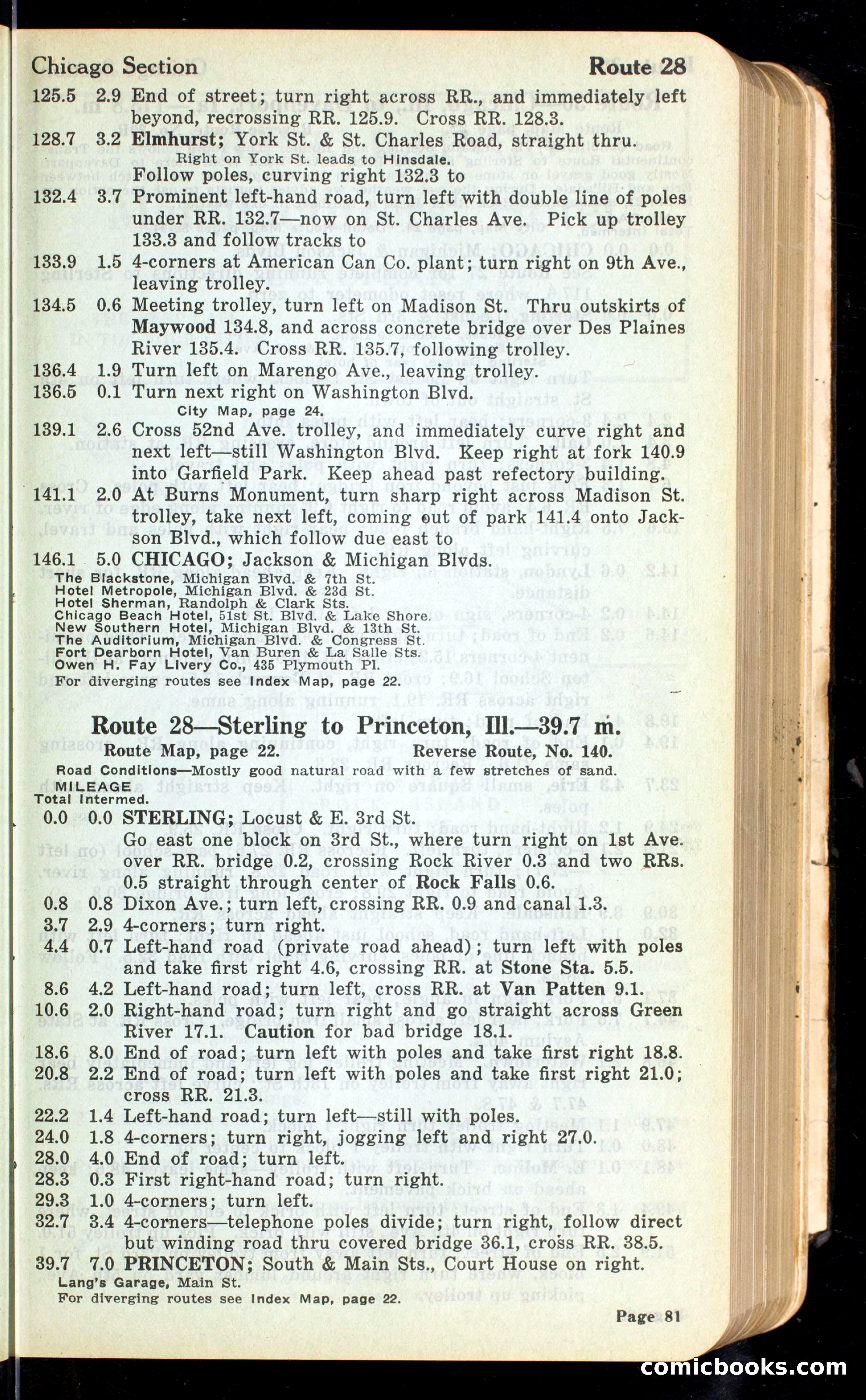 Cleveland Automobile Blue Book, Volume 4: The Middle West — page 169 of 400