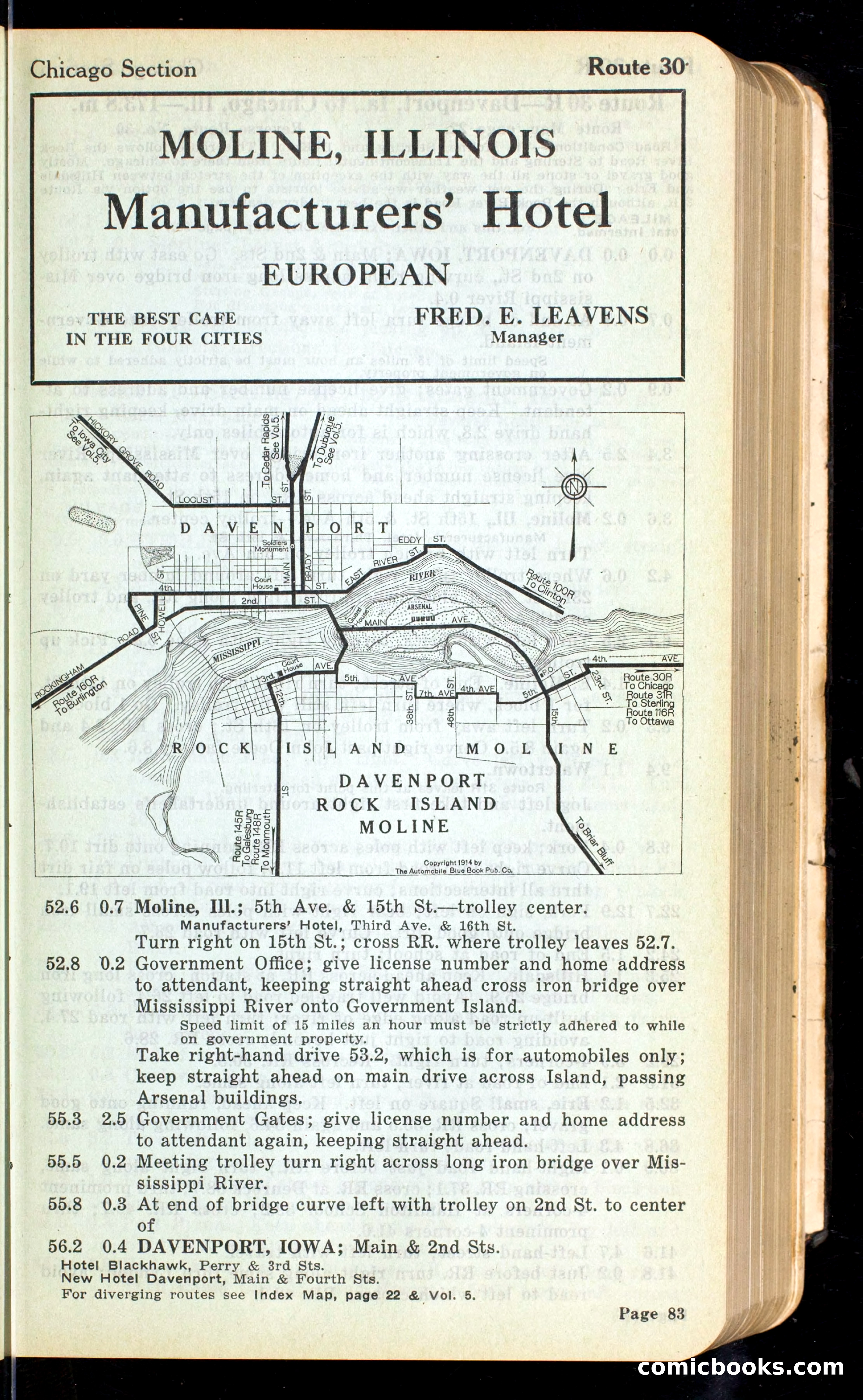 Cleveland Automobile Blue Book, Volume 4: The Middle West — page 171 of 400